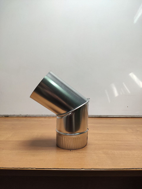 Колено водосточное оцинкованное ф210х400x400мм