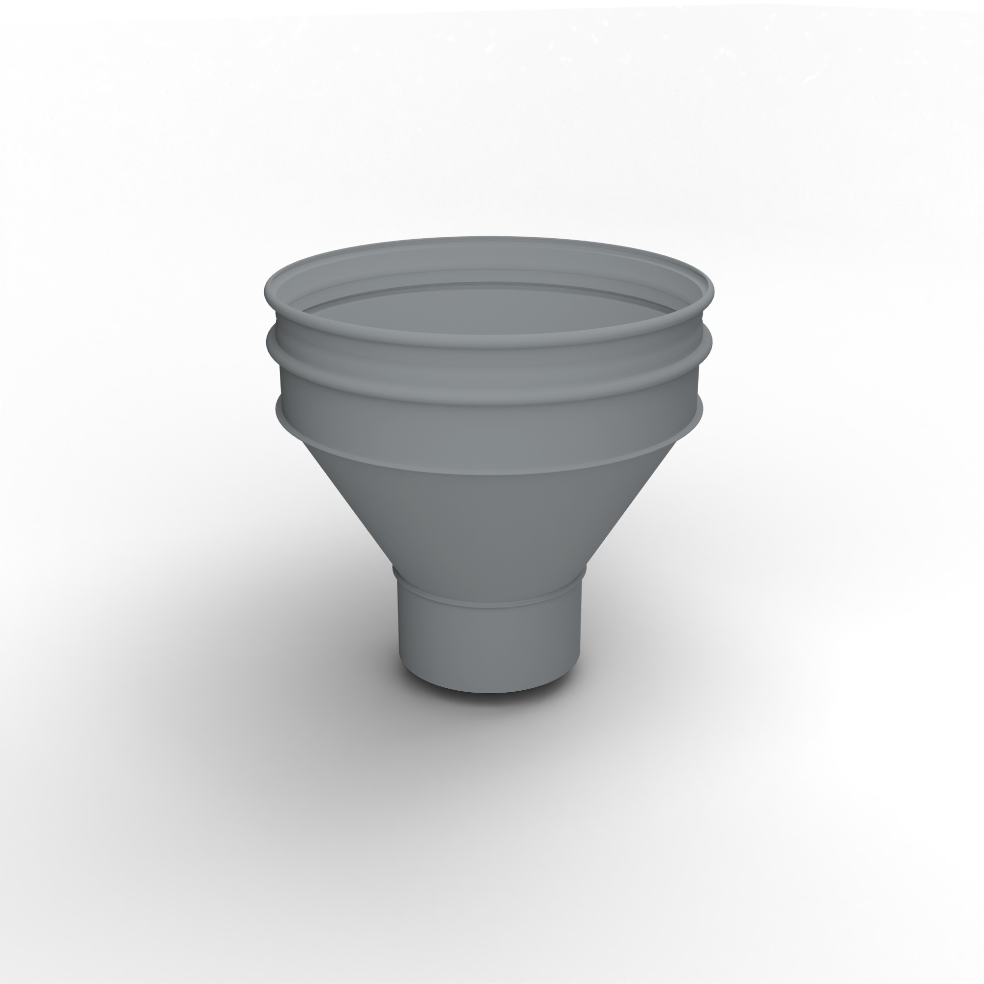 Воронка водосточная ф220х350мм (RAL 7040) водосборная, c порошковым покрытием