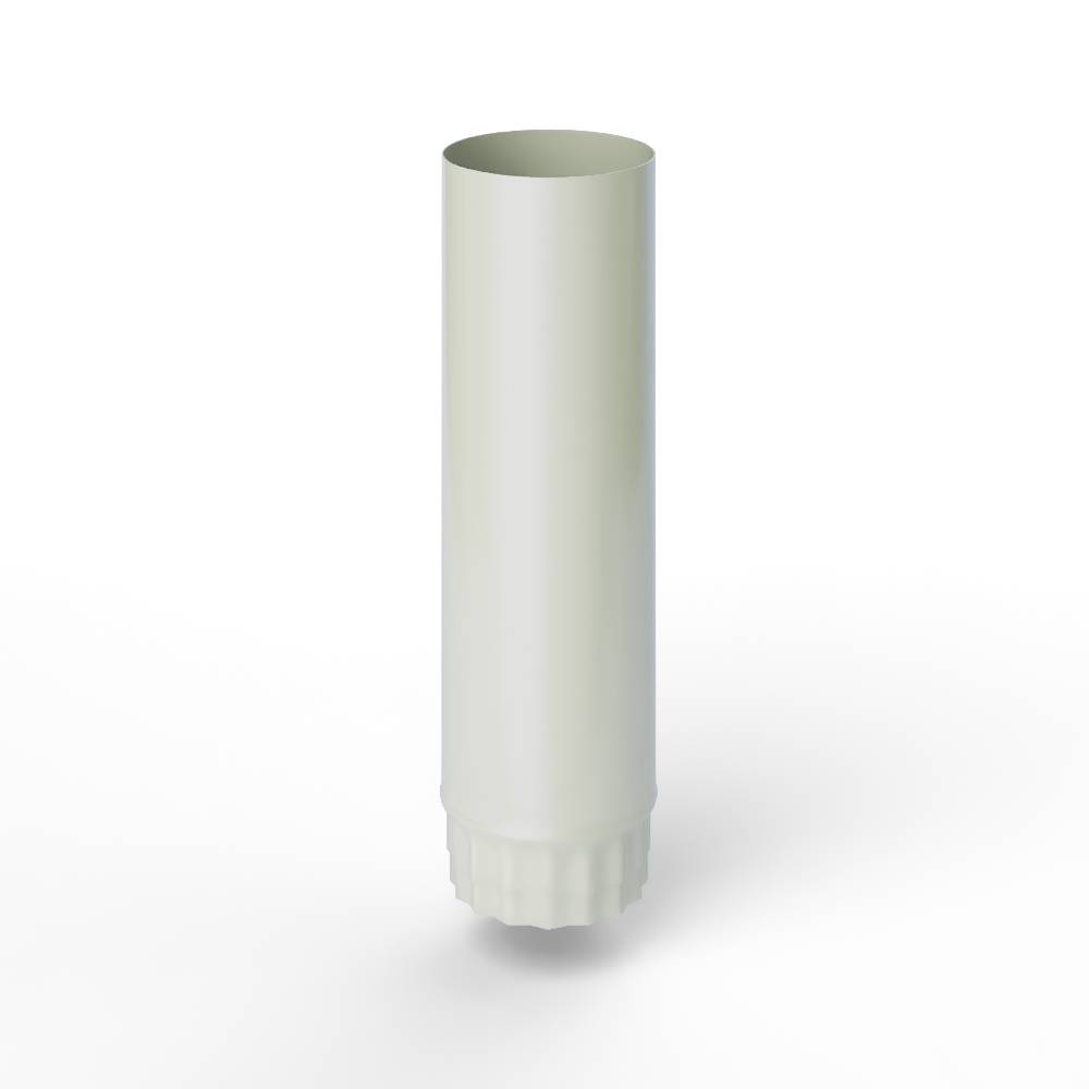 Труба водосточная оцинкованная порошок ф125х1250мм RAL 9002