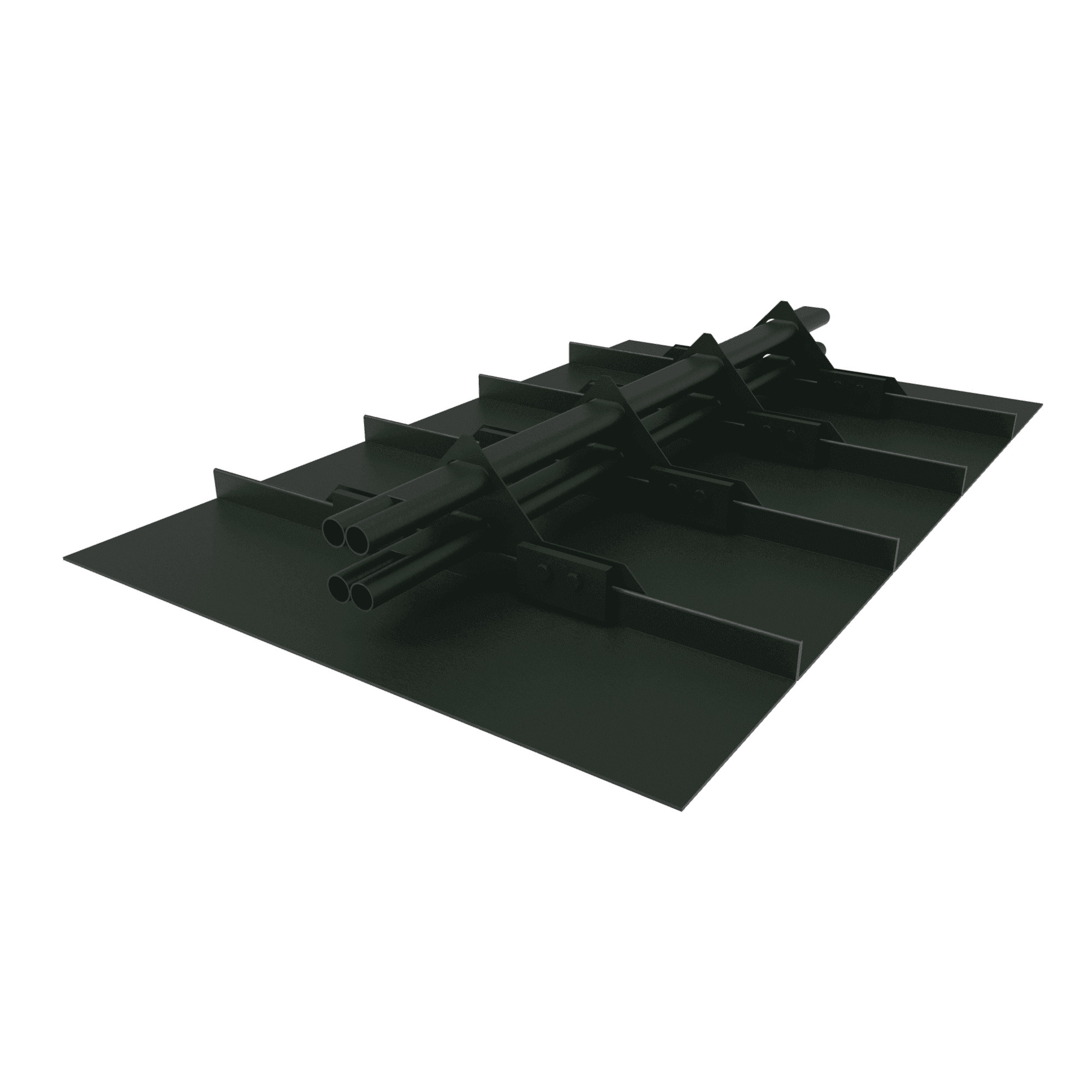 Снегозадержатель трубчатый плоскоовальный 1000мм фальц 40x20-1,0-1,0-2 оцинкованная сталь с порошковым покрытием RAL 6009