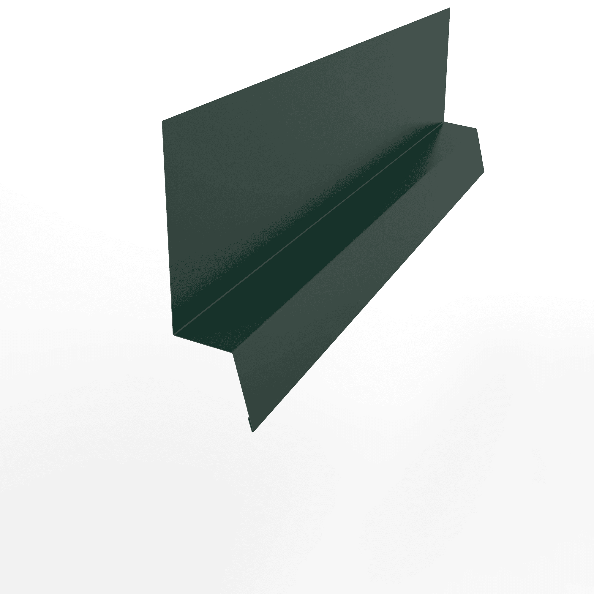 Планка начальная RAL 6005 оцинкованная с порошковым покрытием 0,45 мм (ширина более 625 мм)