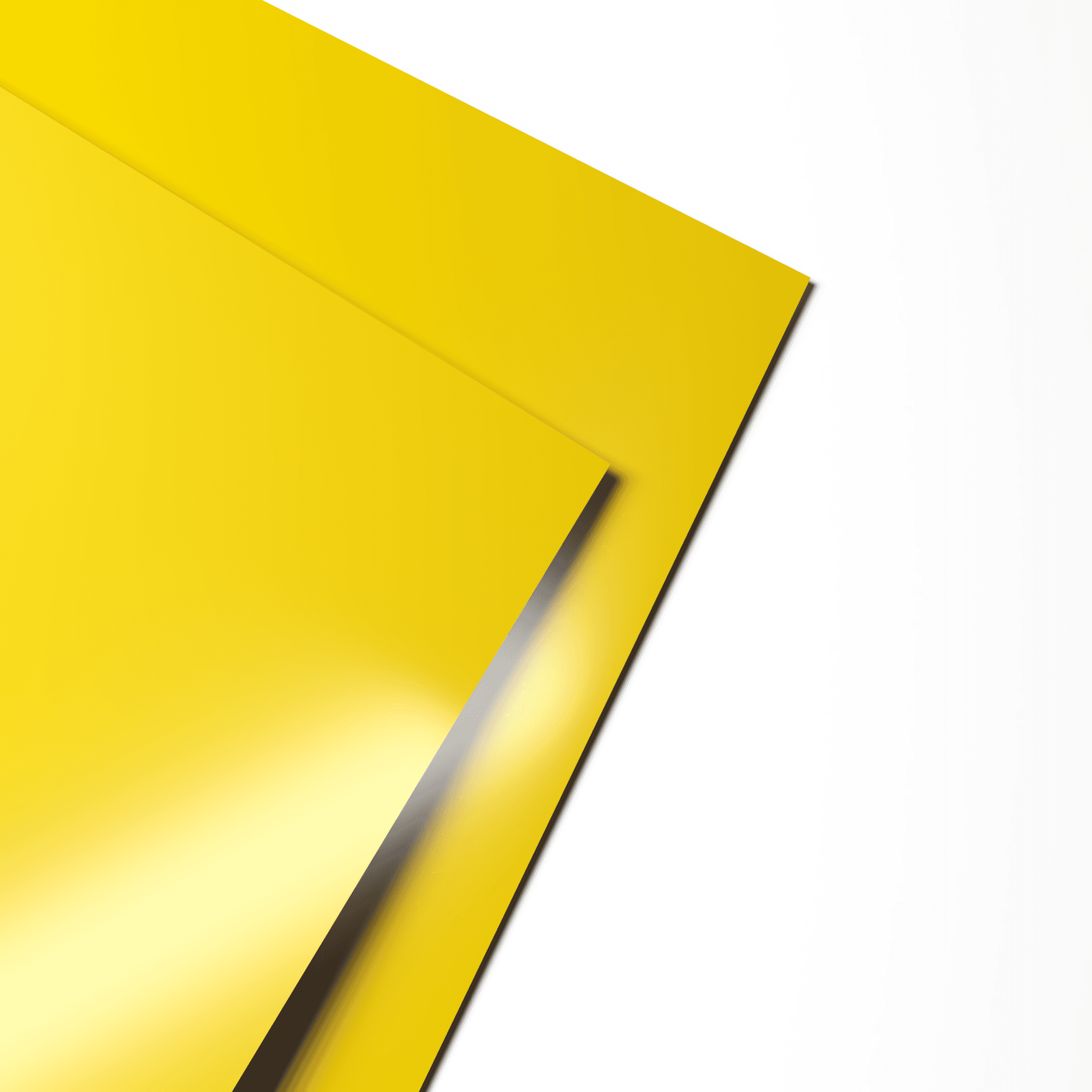 Лист оцинкованный 0,35х1250мм (RAL 1023) с полимерным покрытием (Полиэстер)