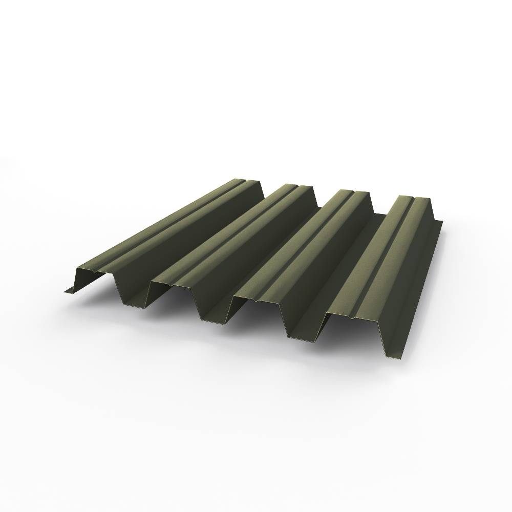 Профнастил Н57 оцинкованный 0,55х801мм (RAL 6015) с полимерным покрытием (Полиэстер)