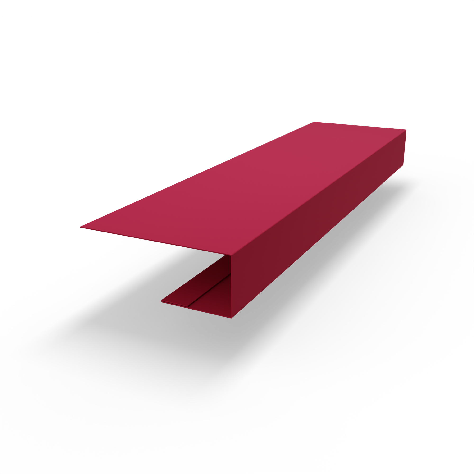 J профиль RAL 3027 оцинкованный c порошковым покрытием 0,45мм