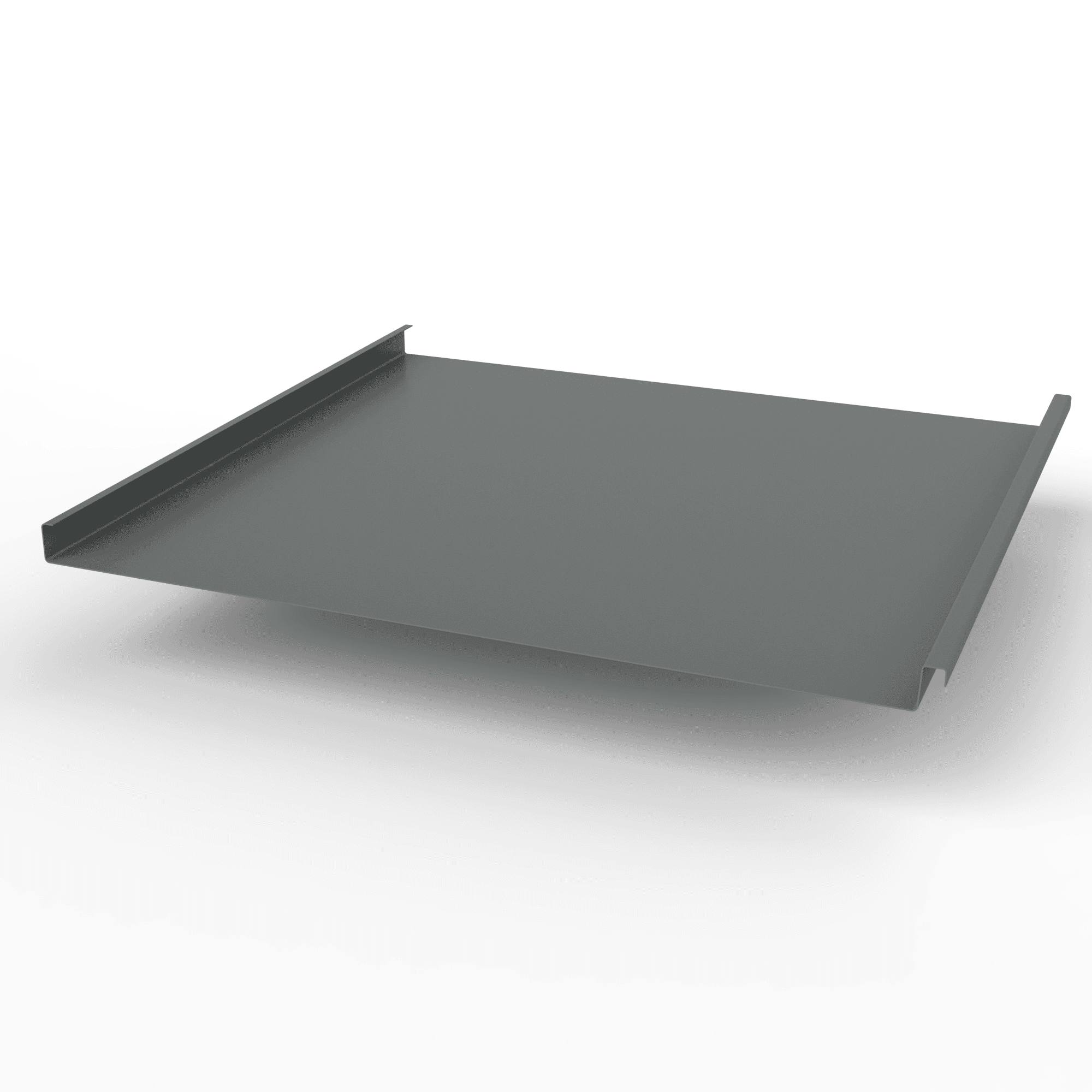 Фальц двойной стоячий оцинкованный с полимерным покрытием 0,45х625мм RAL 7005