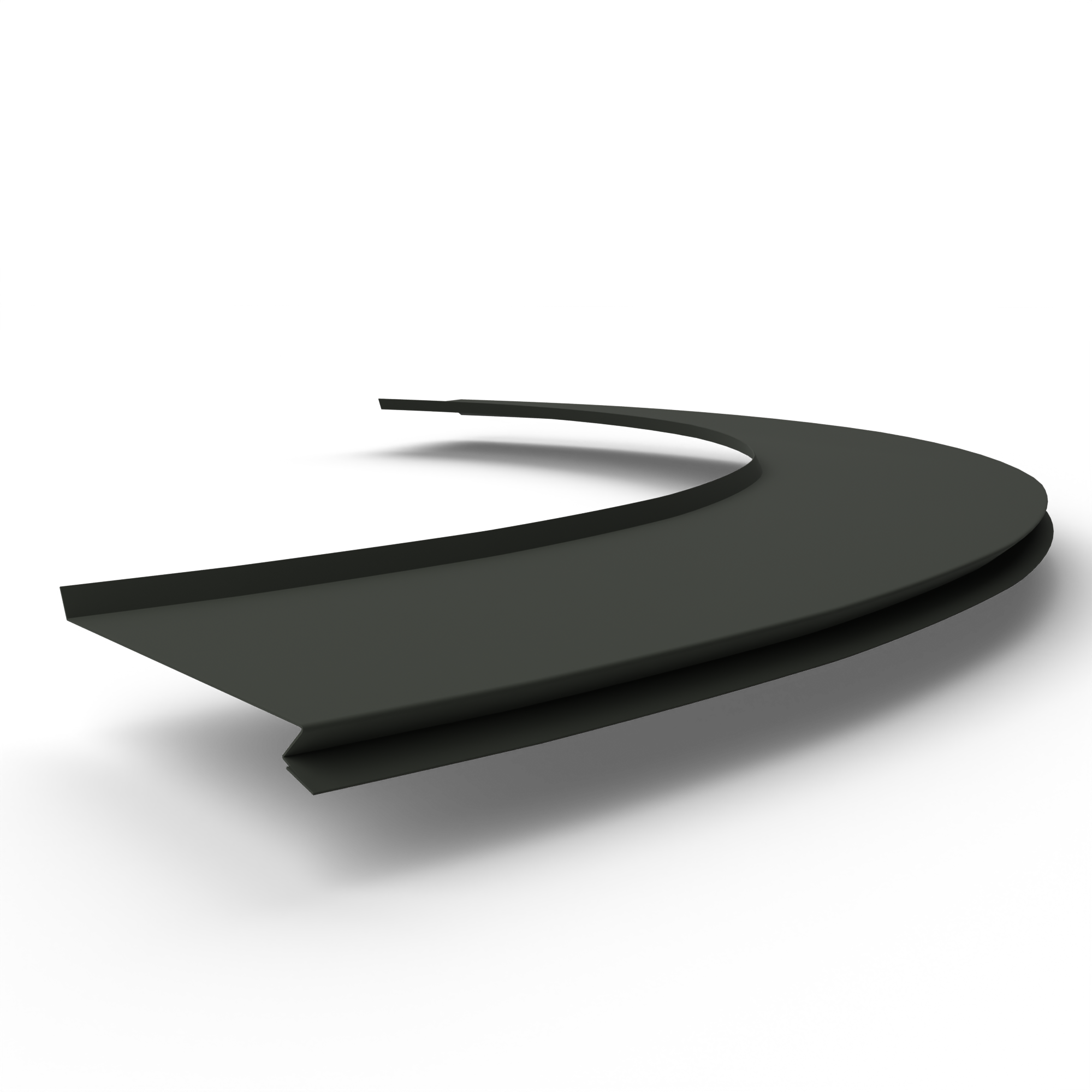 Отлив радиусный 1,2мм RAL 6015 оцинкованный, c порошковым покрытием