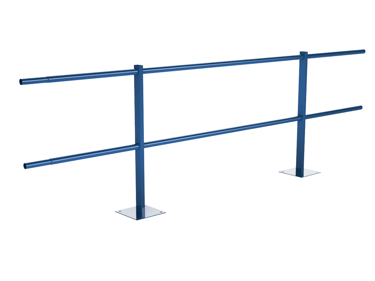 Ограждение кровельное парапетное 600-25-1-1,5-2 холоднокатанная сталь с порошковым покрытием RAL 5005