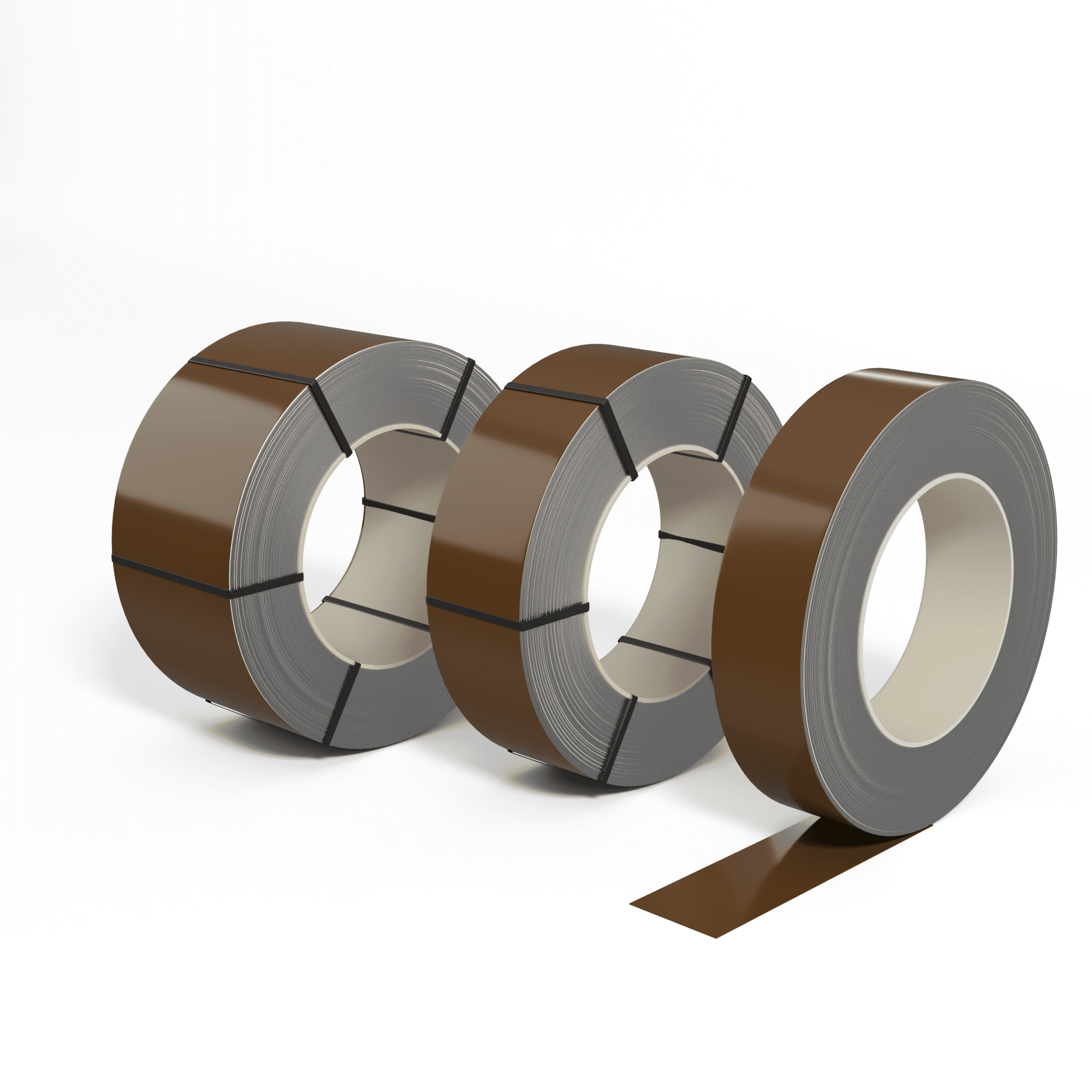 Лента оцинкованная (Штрипс) 0,45 мм (RAL 8008) с полимерным покрытием (полиэстер)