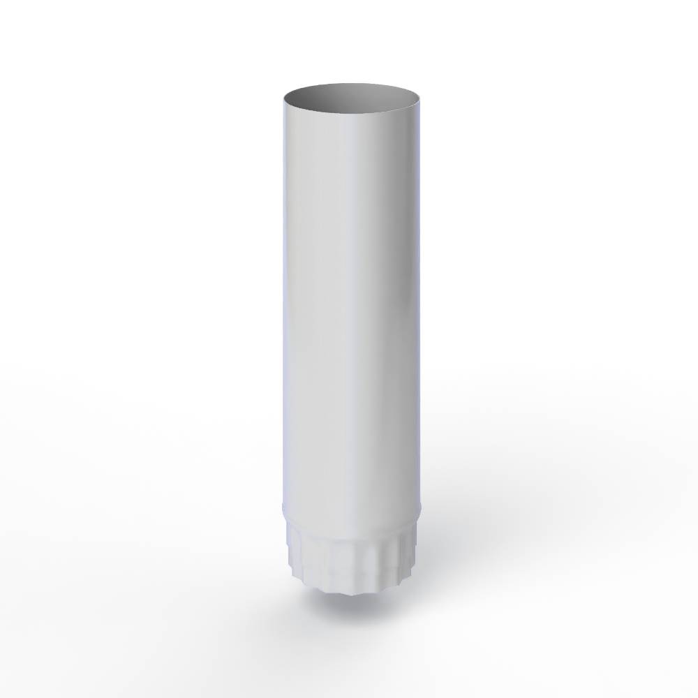 Труба водосточная оцинкованная порошок ф100х1250мм RAL 7047