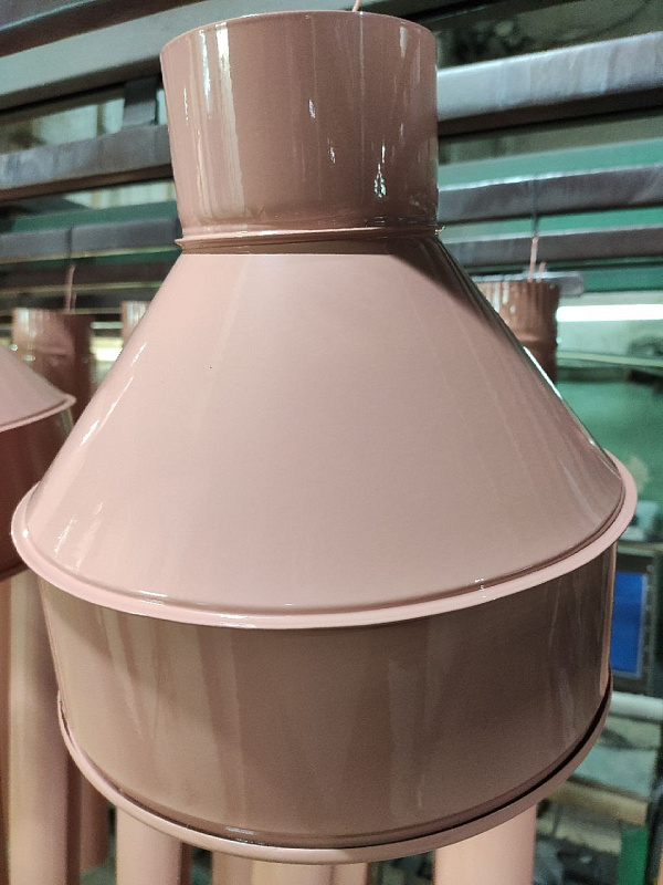 Воронка водосточная ф220х350мм (RAL 3012) водосборная, c порошковым покрытием