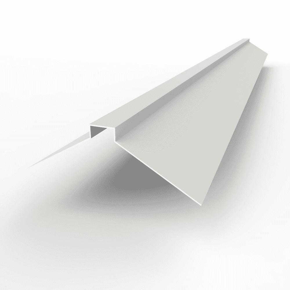 Конек фигурный 0,45 мм RAL 9002 оцинкованный, с порошковым покрытием