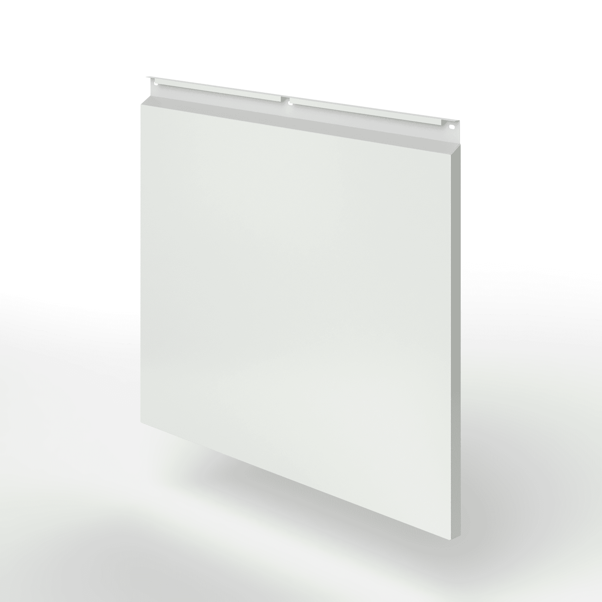 Фасадная металлокассета закрытого типа оцинкованная с порошковым покрытием 0,7x920х420мм RAL 9018 Папирусно-белый