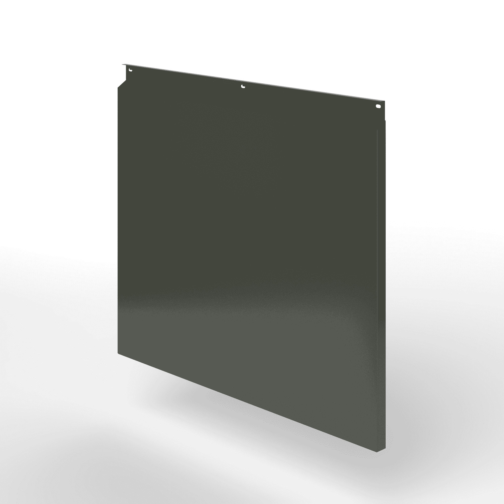 Фасадная металлокассета закрытого типа оцинкованная с порошковым покрытием 0,7x1165х550мм RAL 6006 Серо-оливковый