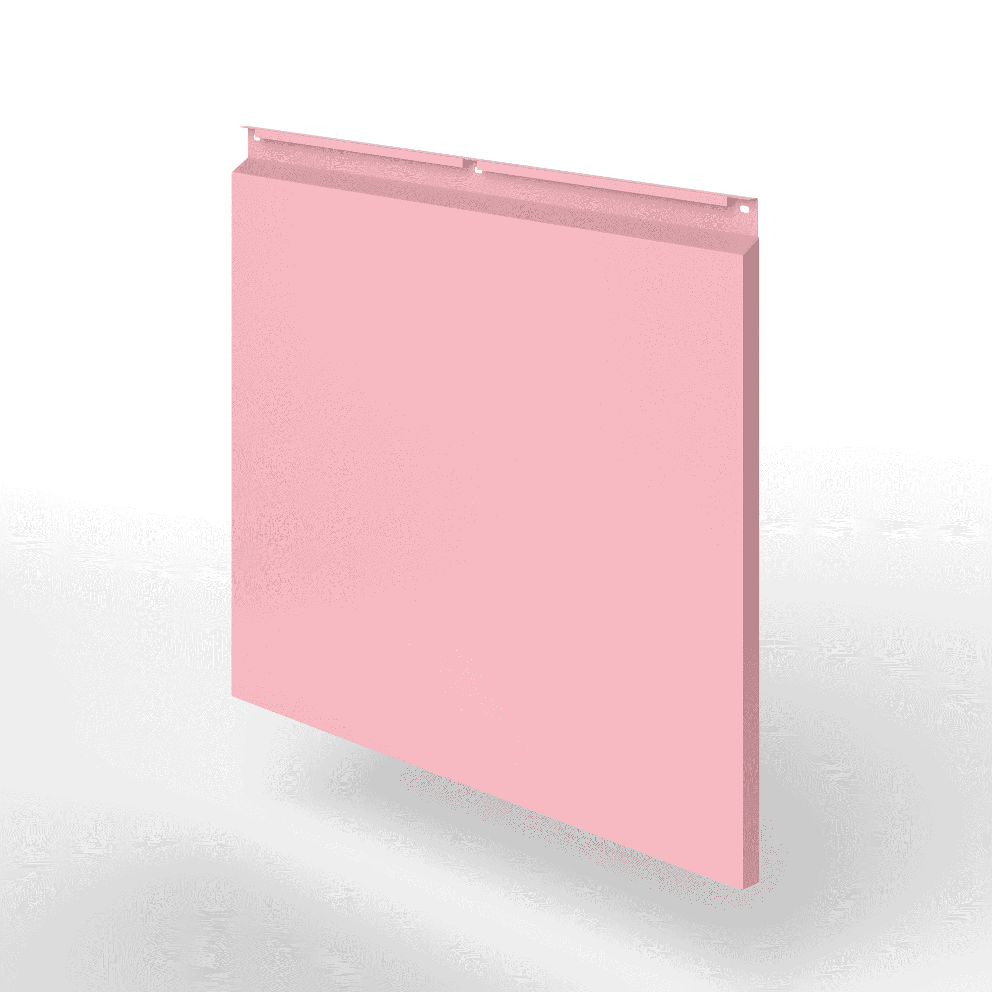 Фасадная металлокассета закрытого типа оцинкованная с порошковым покрытием 0,7x480х475мм RAL 3015 Светло-розовый