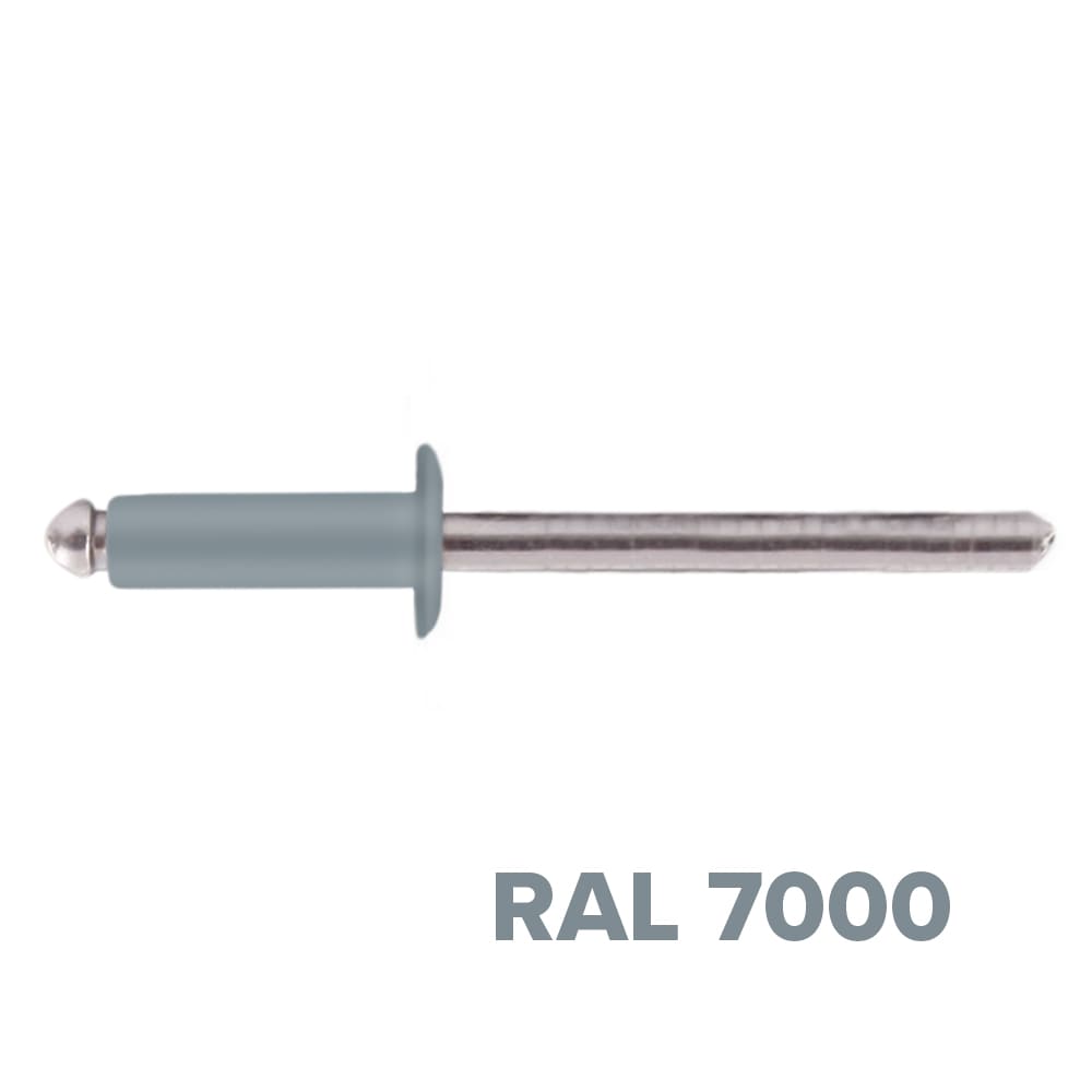 Заклепка 3.2x10 (RAL 7000) A2/A2 вытяжная