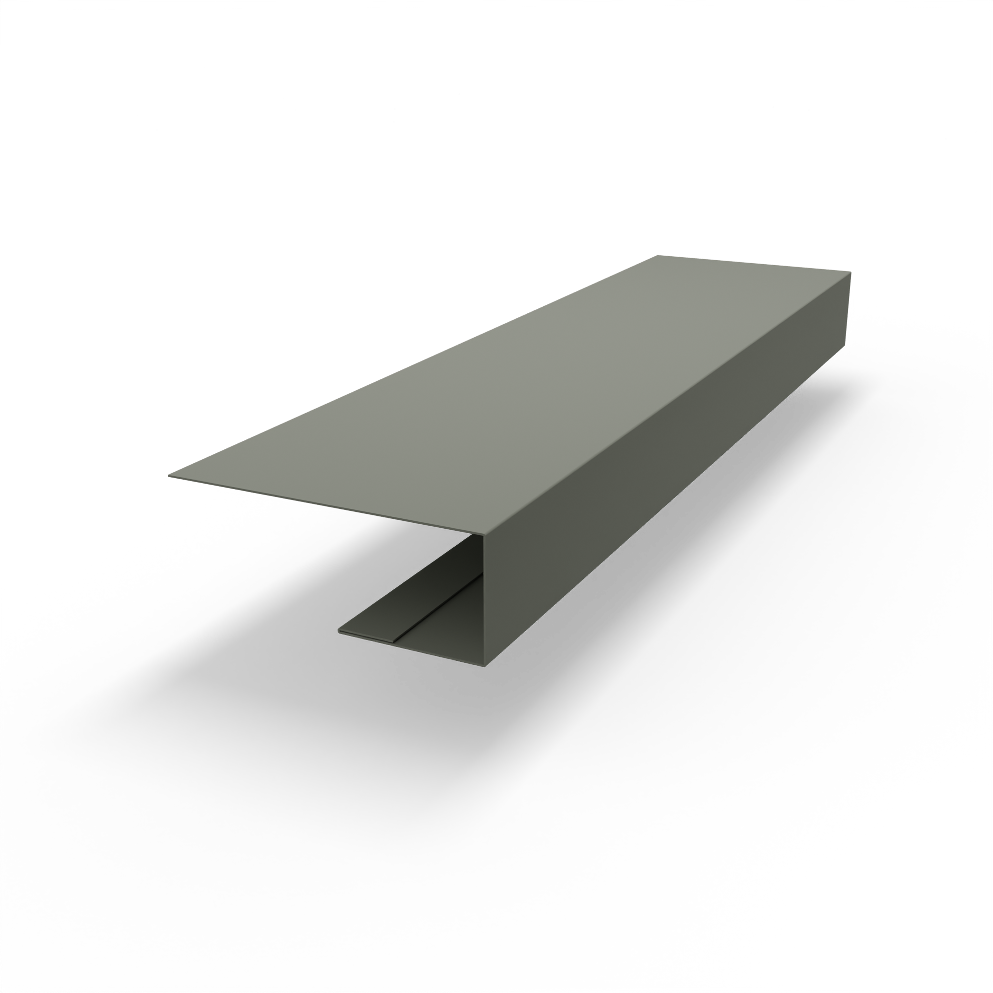 j планка RAL 7023 оцинкованная c порошковым покрытием 0,45мм