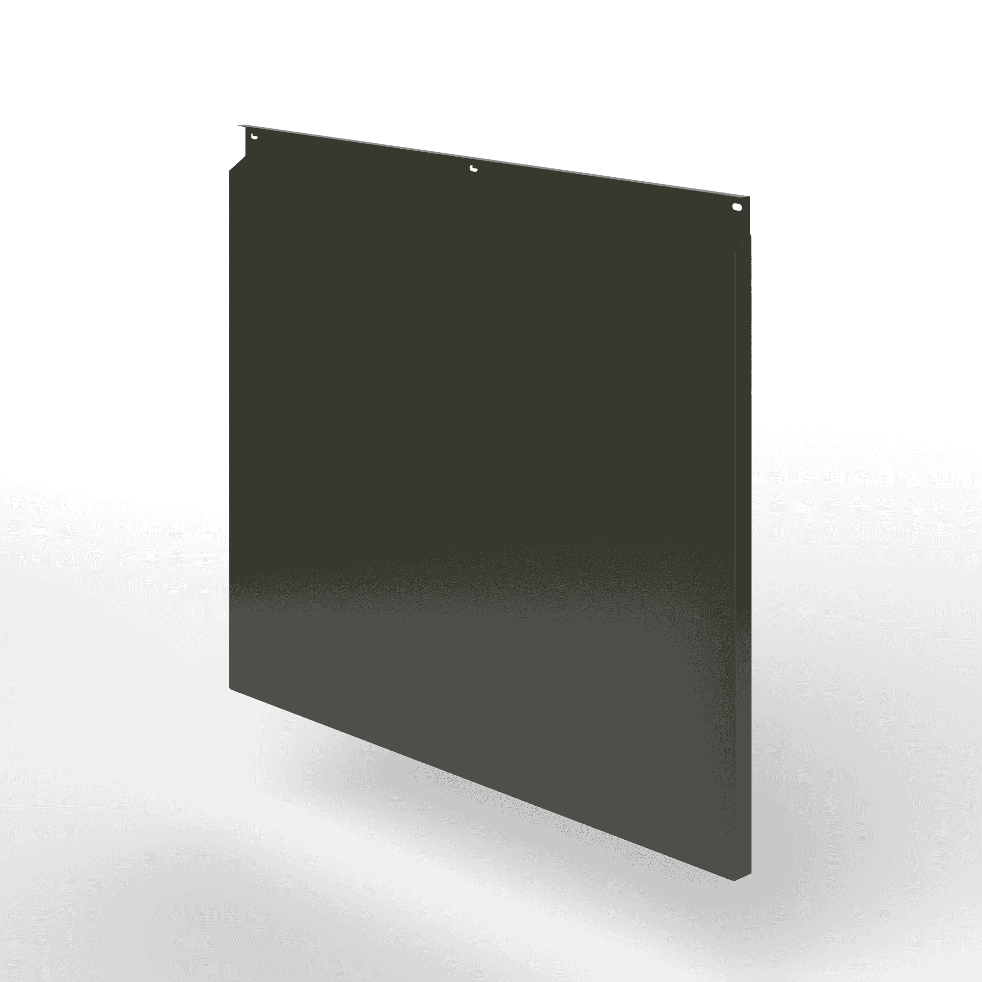 Фасадная металлокассета закрытого типа оцинкованная с порошковым покрытием 0,7x1160х600мм RAL 6008 Коричнево-зелёный