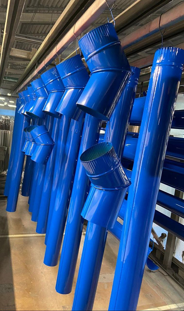 Колено водосточное оцинкованное порошок ф220мм RAL 5005