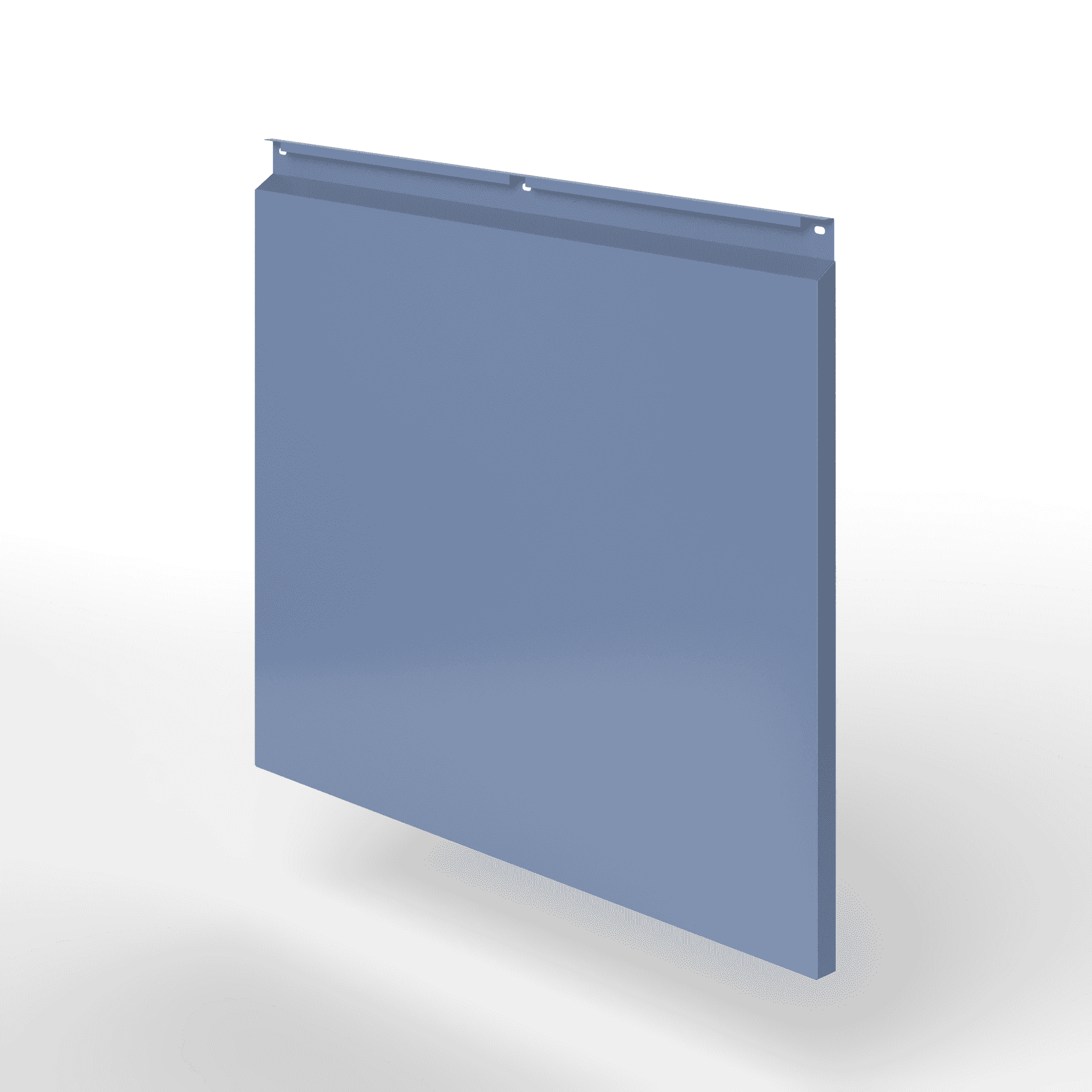 Фасадная металлокассета закрытого типа оцинкованная с порошковым покрытием 0,7x1160х600мм RAL 5014 Голубино-синий