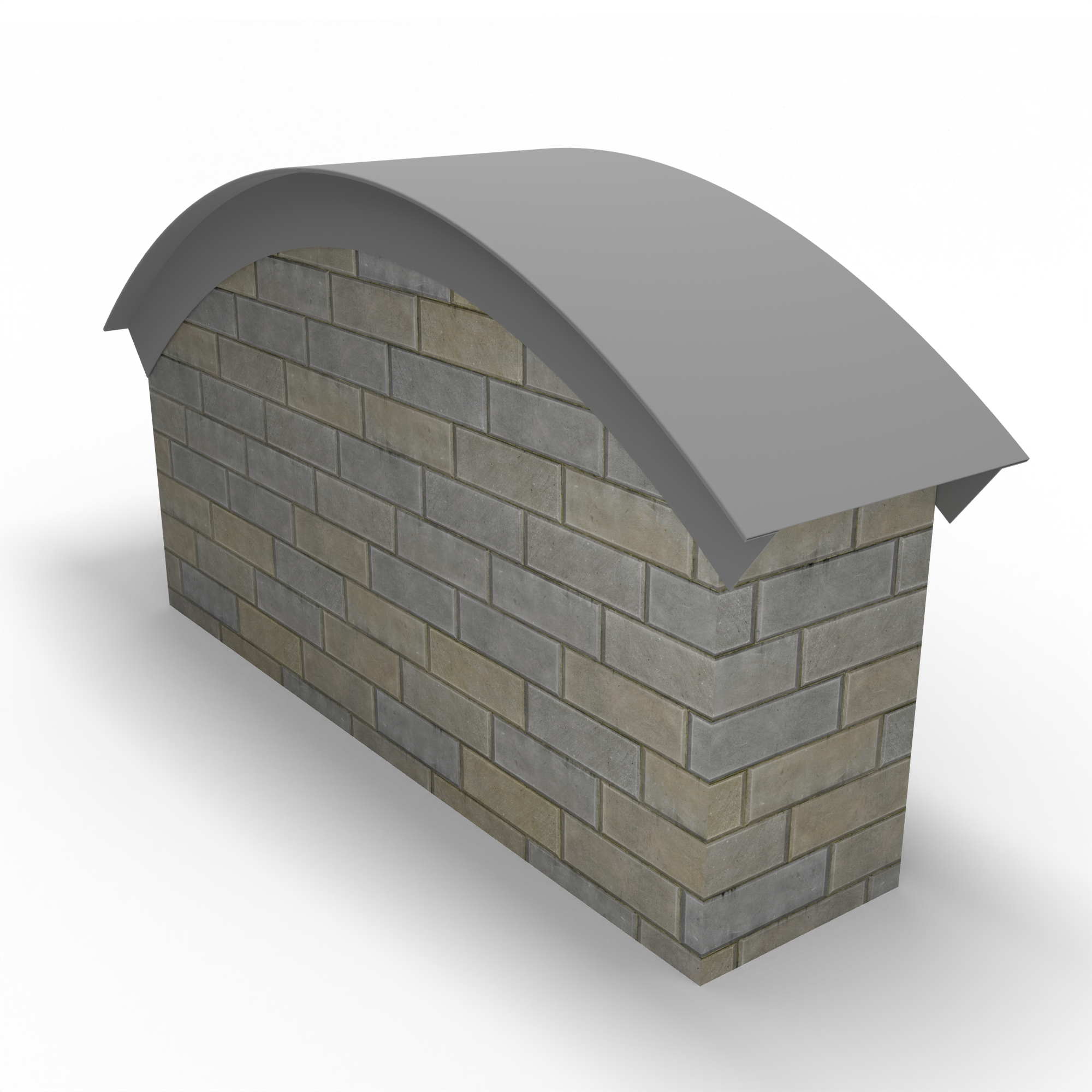 Парапет радиусный 1,2 мм (RAL 9022) полиэстер