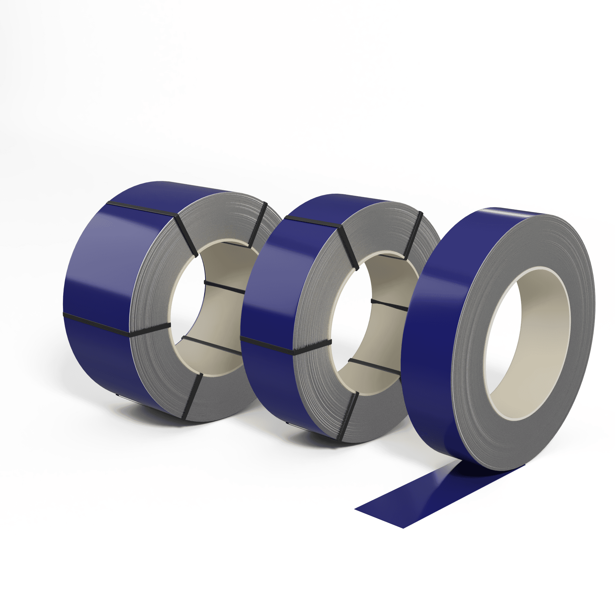 Лента оцинкованная (Штрипс) 0,55 мм (RAL 5002) с полимерным покрытием (полиэстер)