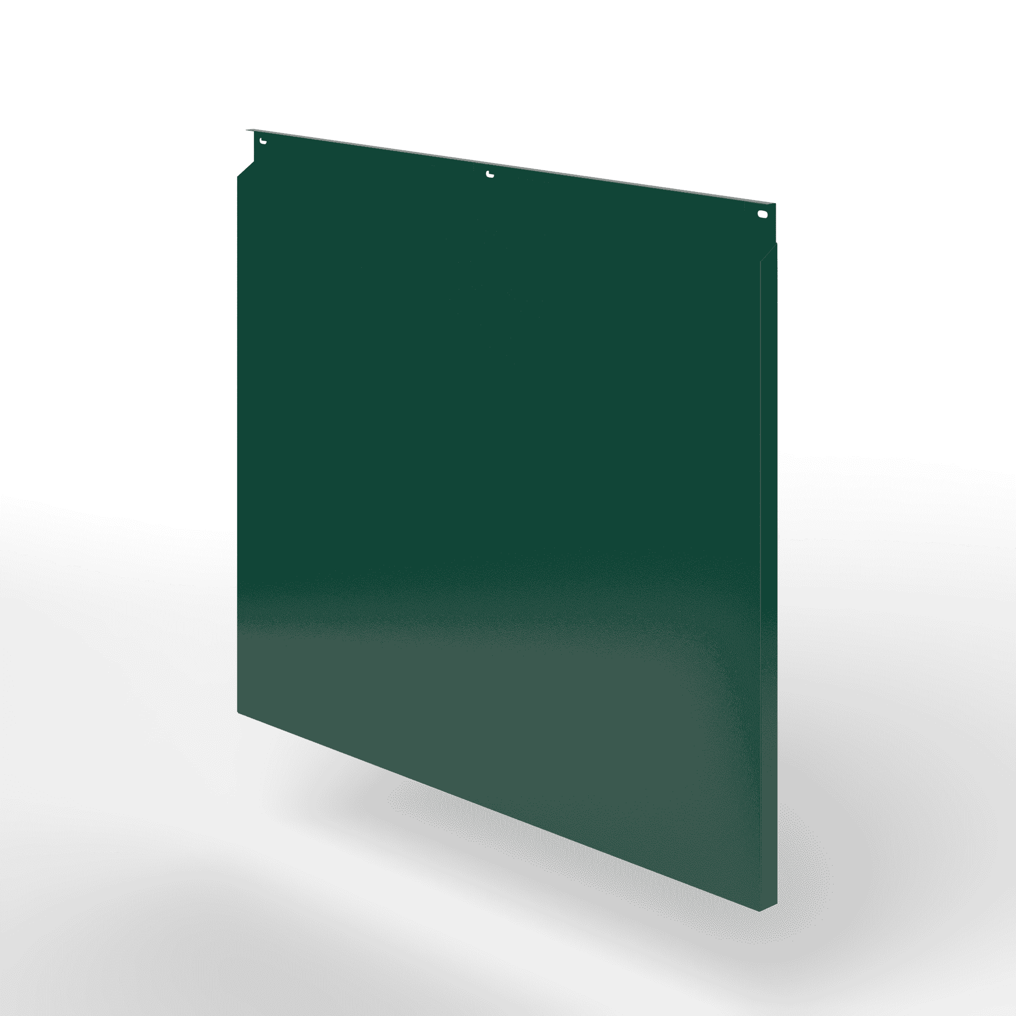 Фасадная металлокассета закрытого типа оцинкованная с порошковым покрытием 0,7x1165х550мм RAL 6005 Зелёный мох