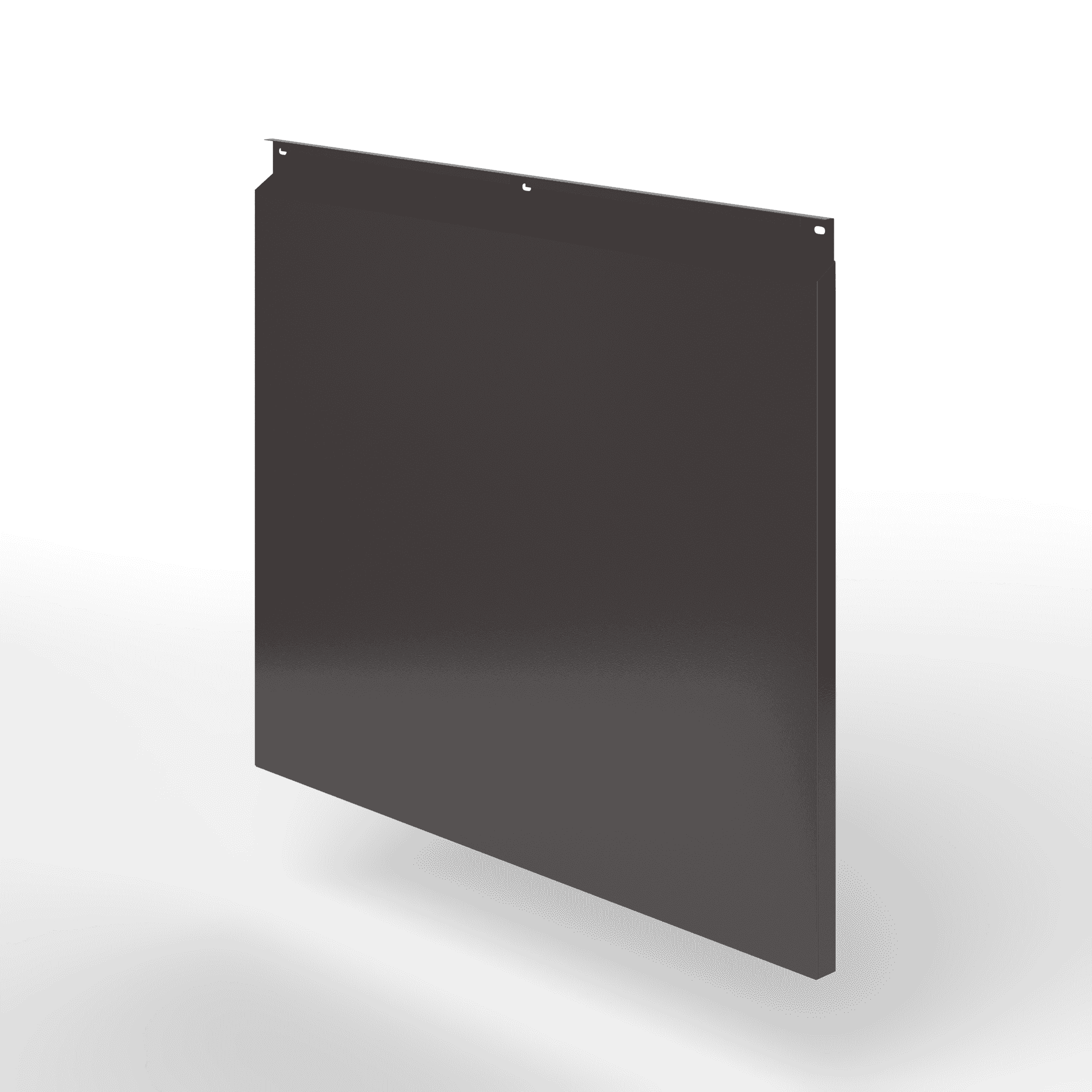 Фасадная металлокассета закрытого типа оцинкованная с порошковым покрытием 0,7x1160х600мм RAL 8019 Серо-коричневый