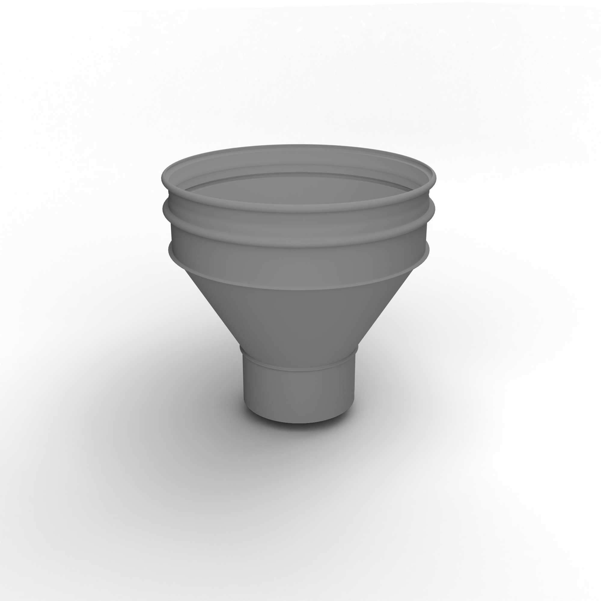 Воронка водосточная ф200х350мм (RAL 9022) водосборная, c порошковым покрытием