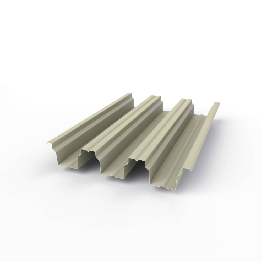 Профнастил Н114 - 0,9х646мм (RAL 7044) оцинкованный, с полимерным покрытием (полиэстер)