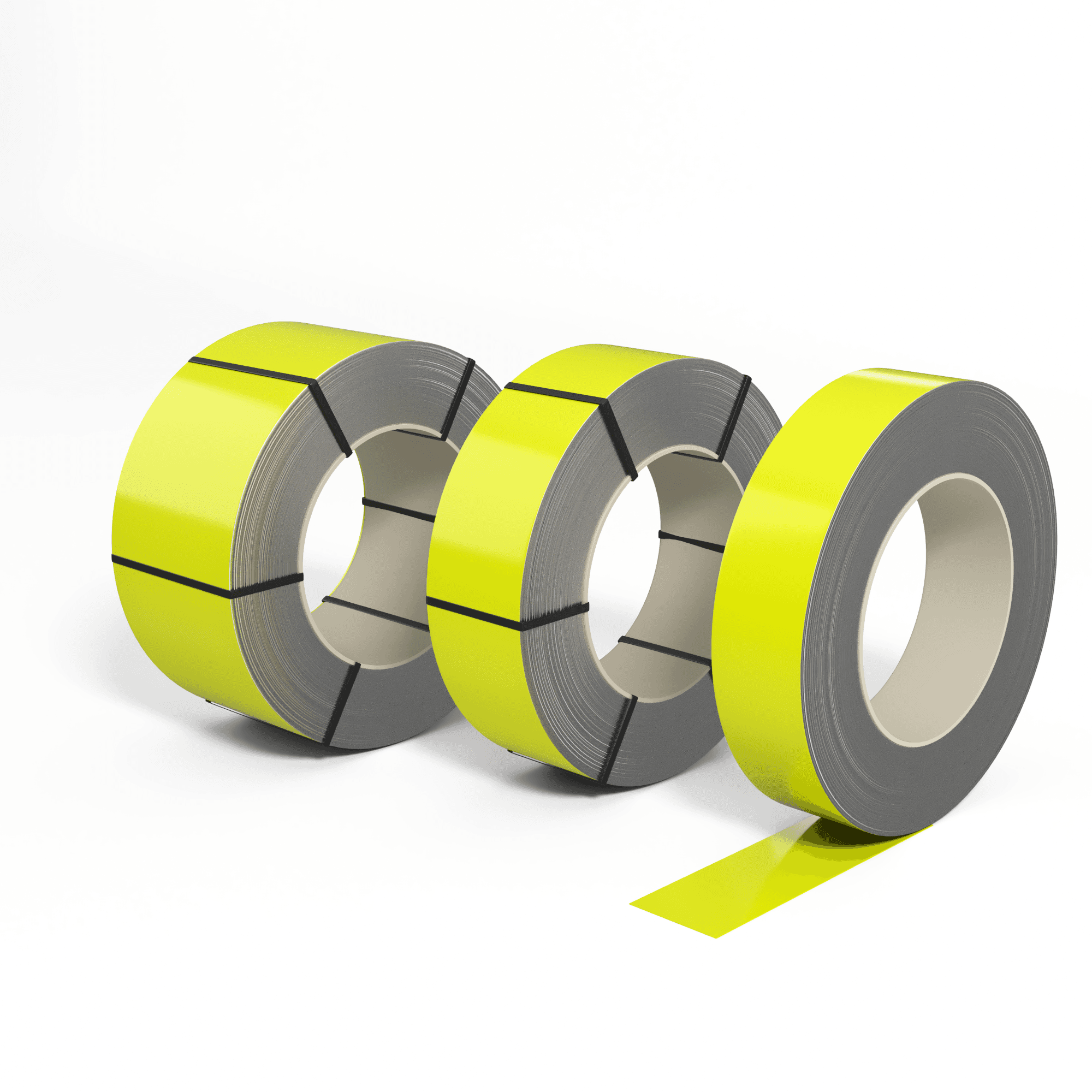 Лента оцинкованная (Штрипс) 0,8 мм (RAL 1026) с полимерным покрытием