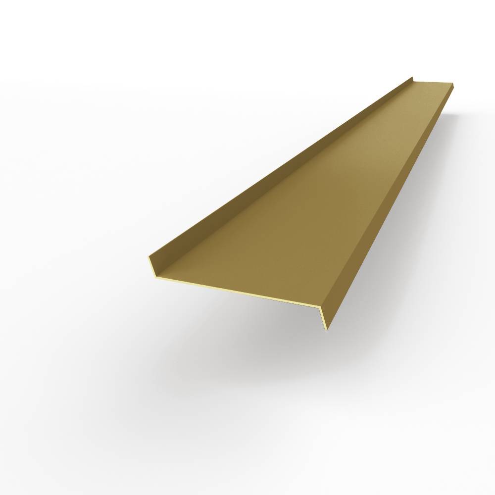 Отлив 0,55 мм RAL 8000 оконный оцинкованный c порошковым покрытием