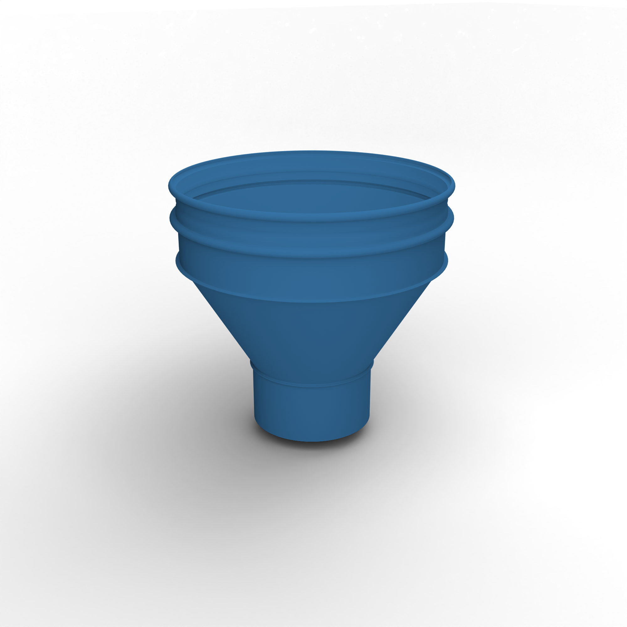 Воронка водосточная ф106х350мм (RAL 5015) водосборная, c порошковым покрытием