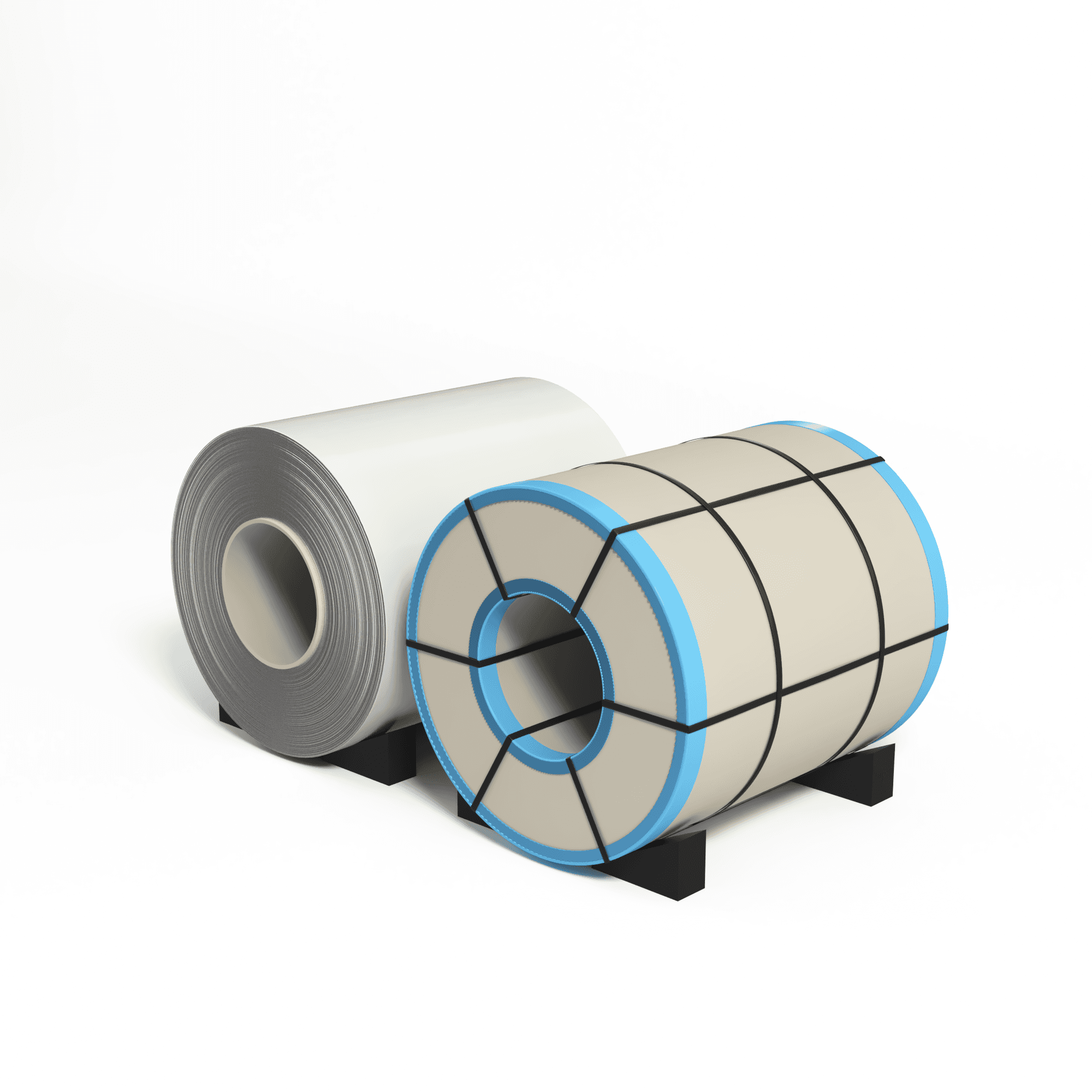 Рулон оцинкованный 0,4х1250мм (RAL 9010) с полимерным покрытием (полиэстер)