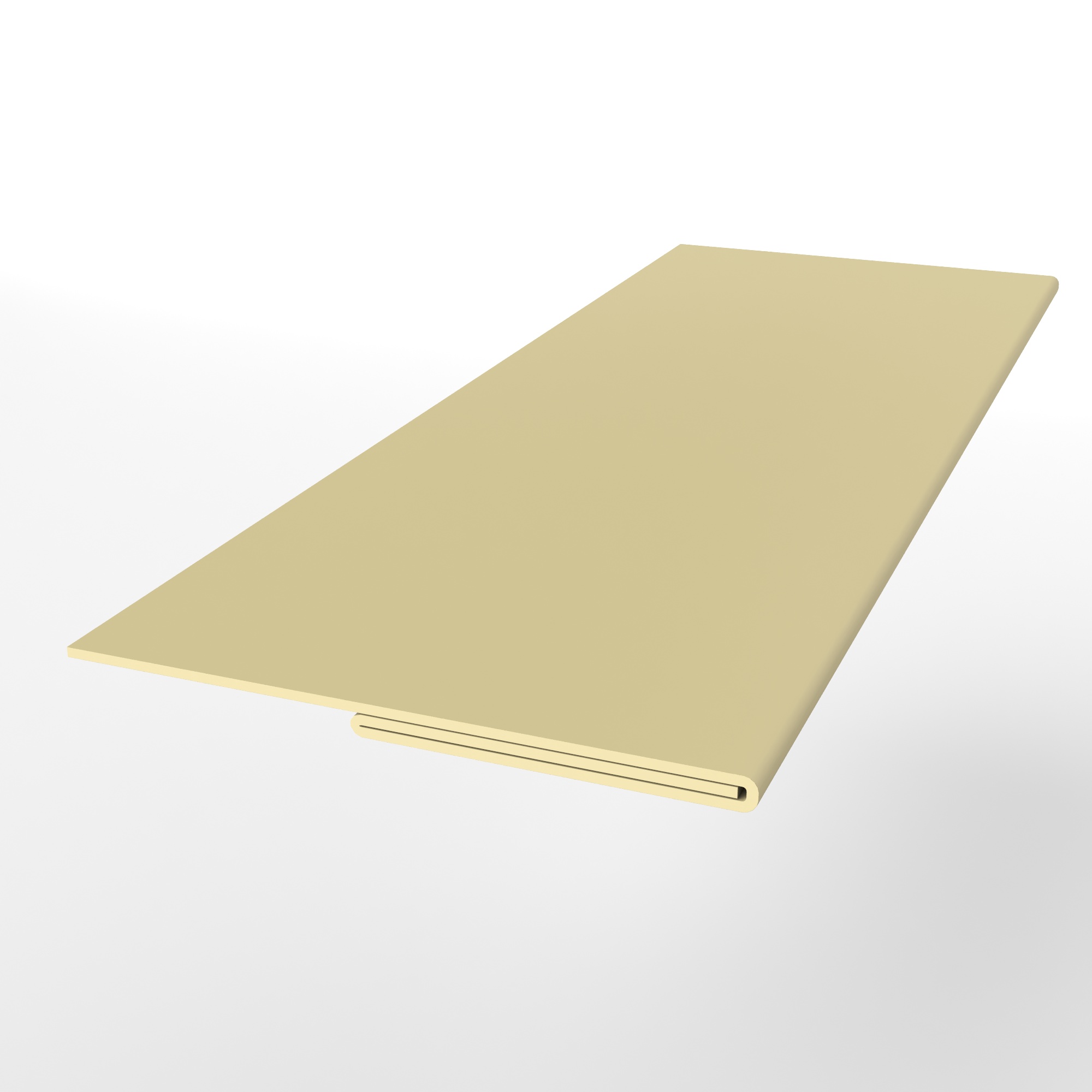 Планка финишная 0,45 мм (RAL 1014) оцинкованная, с порошковым покрытием