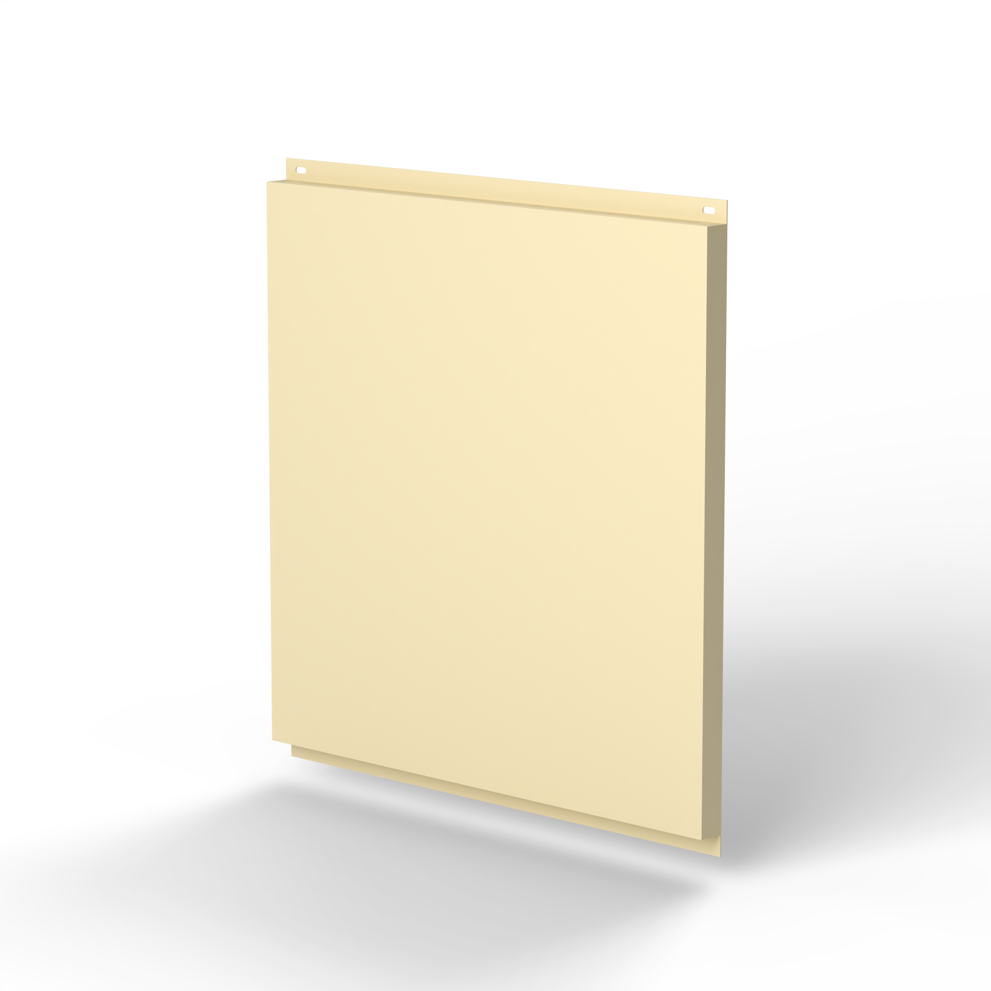 Фасадная металлокассета 1160x530 (RAL 1015) открытого типа, с порошковым покрытием 0,7 мм