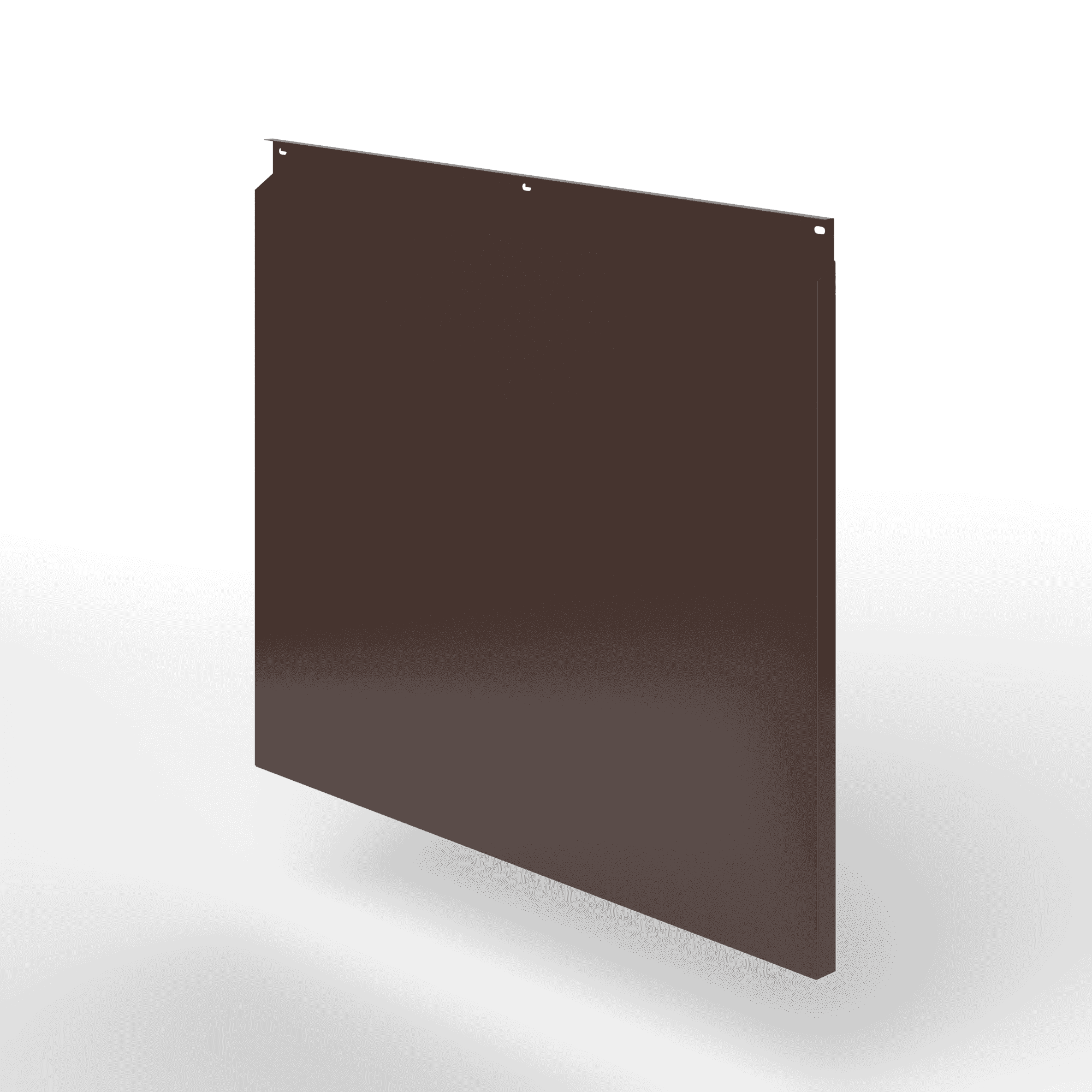 Фасадная металлокассета закрытого типа оцинкованная с порошковым покрытием 0,7x1165х550мм RAL 8017 Шоколадно-коричневый