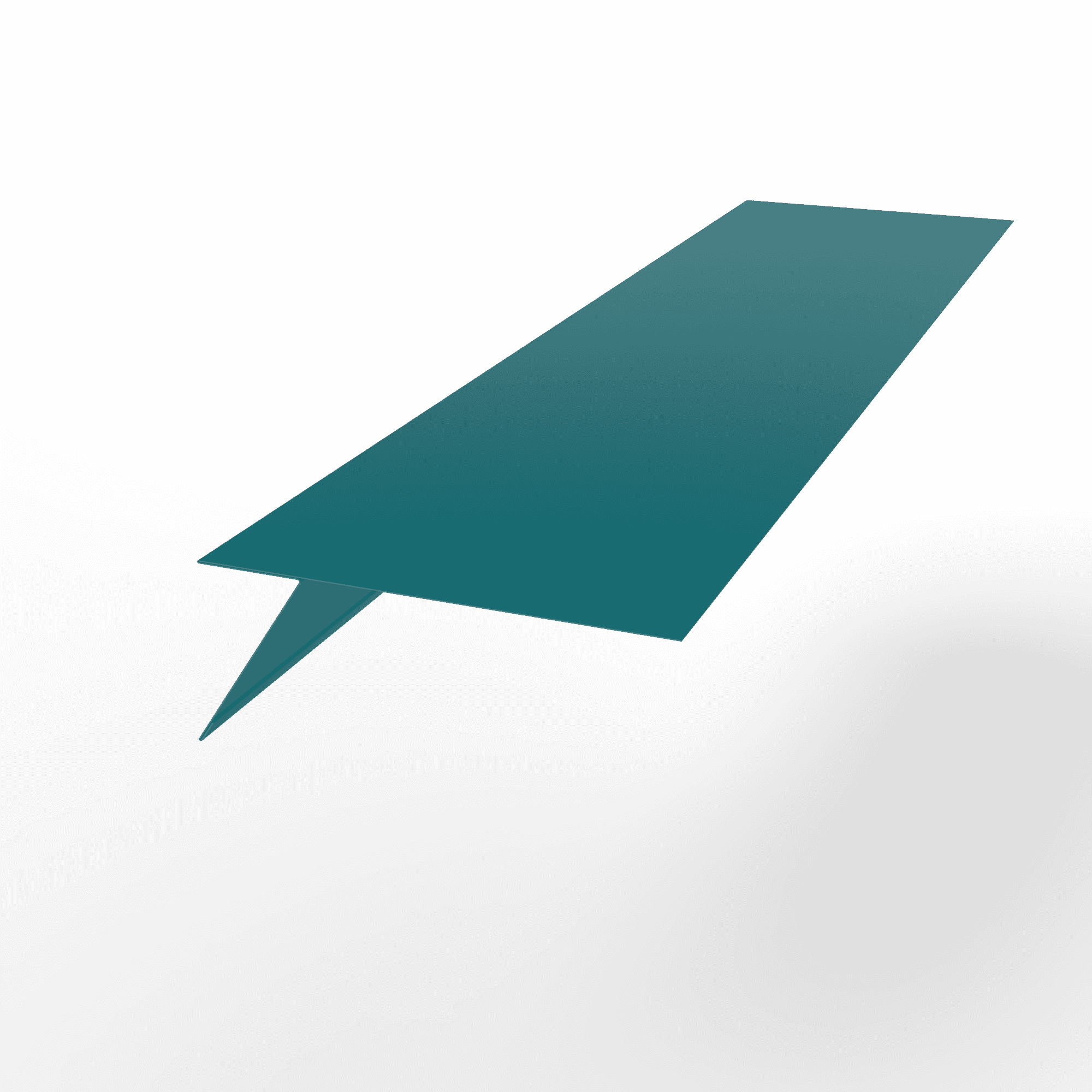 Карнизная планка RAL 5021 оцинкованная с порошковым покрытием 0,7 мм