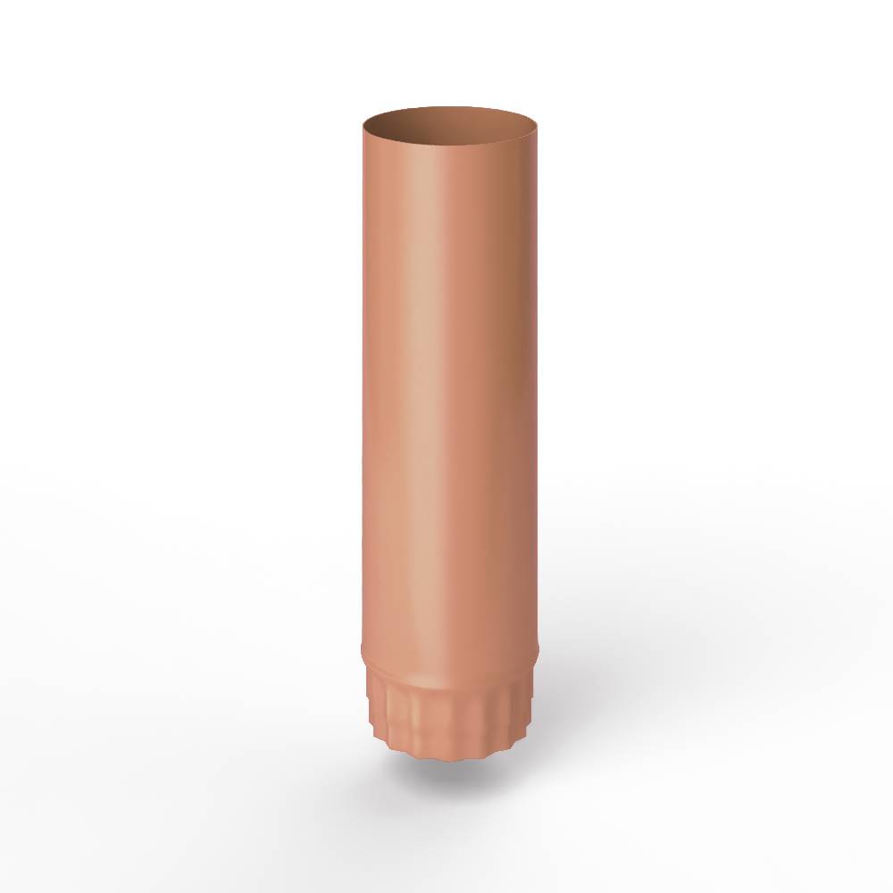 Труба водосточная оцинкованная порошок ф90х1250мм RAL 3012