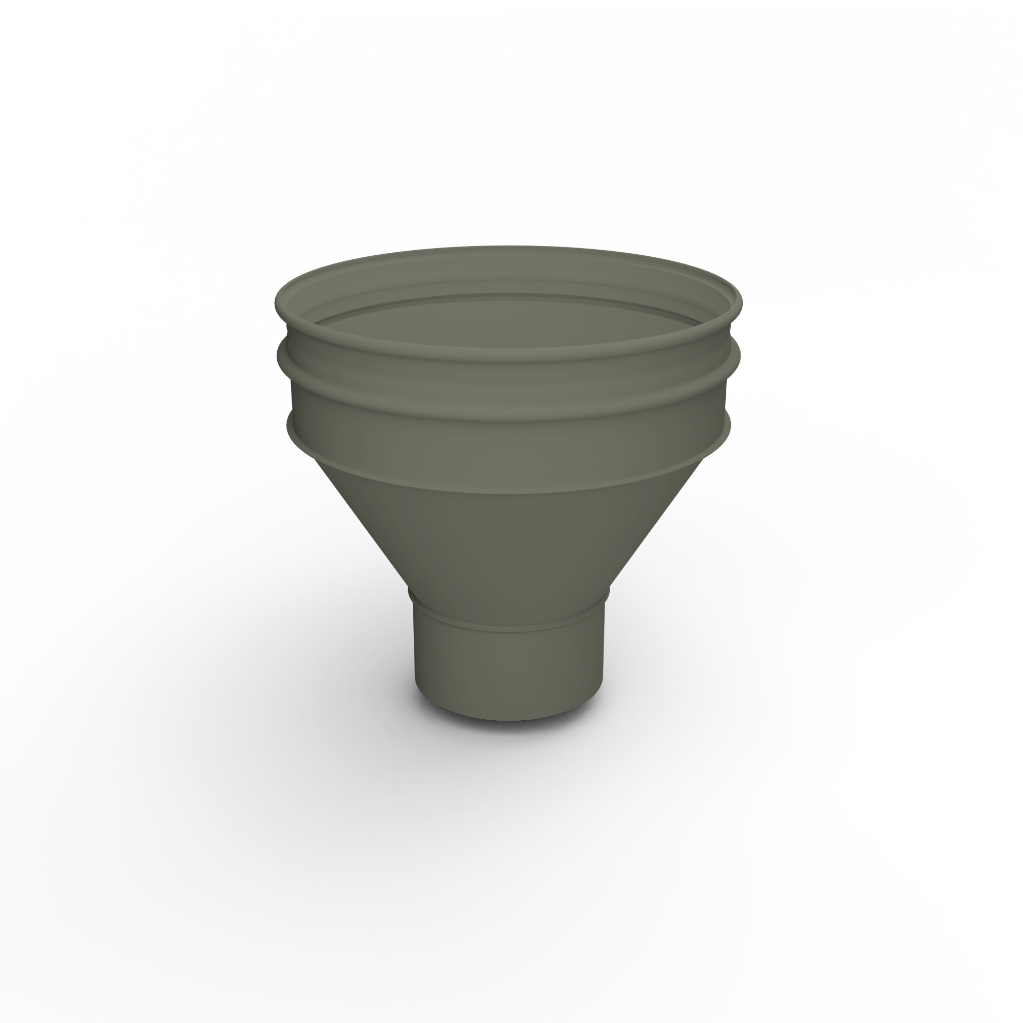 Воронка водосточная ф190х350мм (RAL 7013) водосборная, c порошковым покрытием