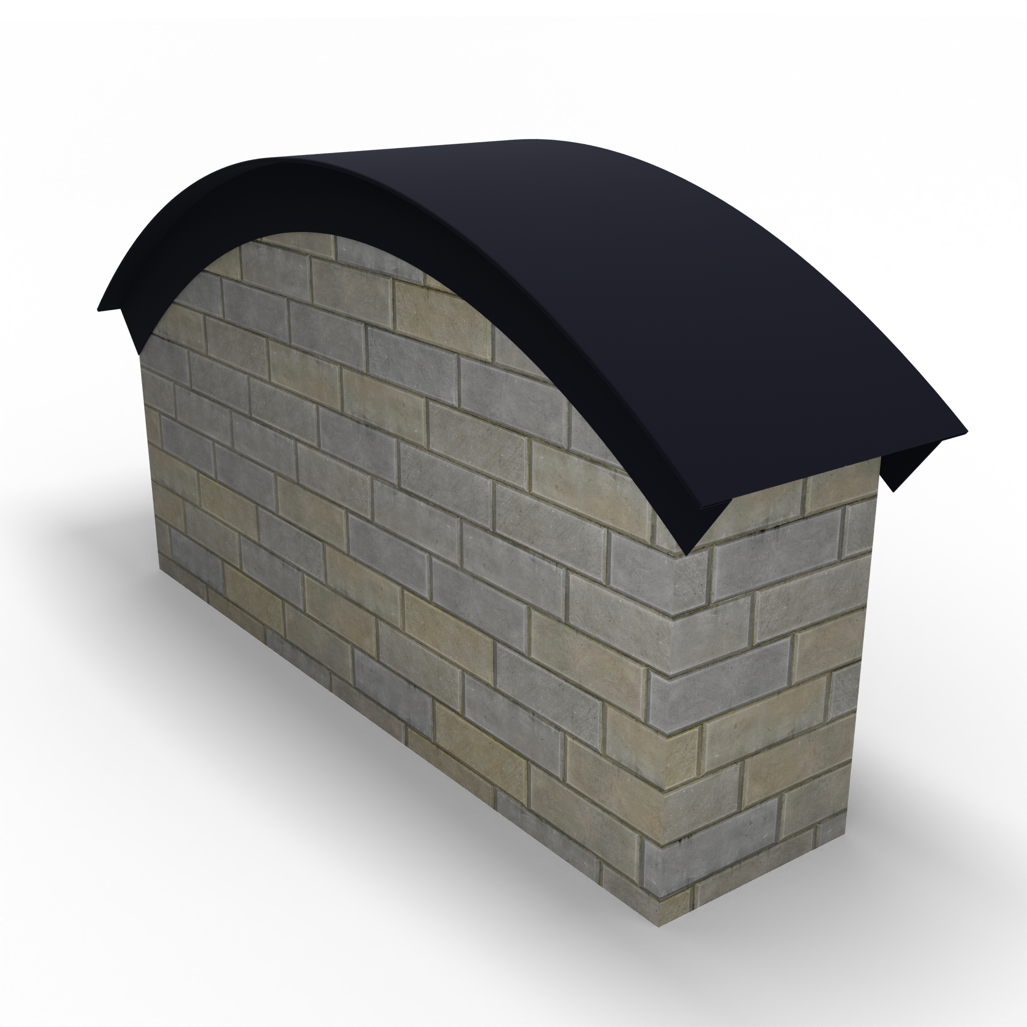 Парапет радиусный 1,2 мм (RAL 5004) полиэстер