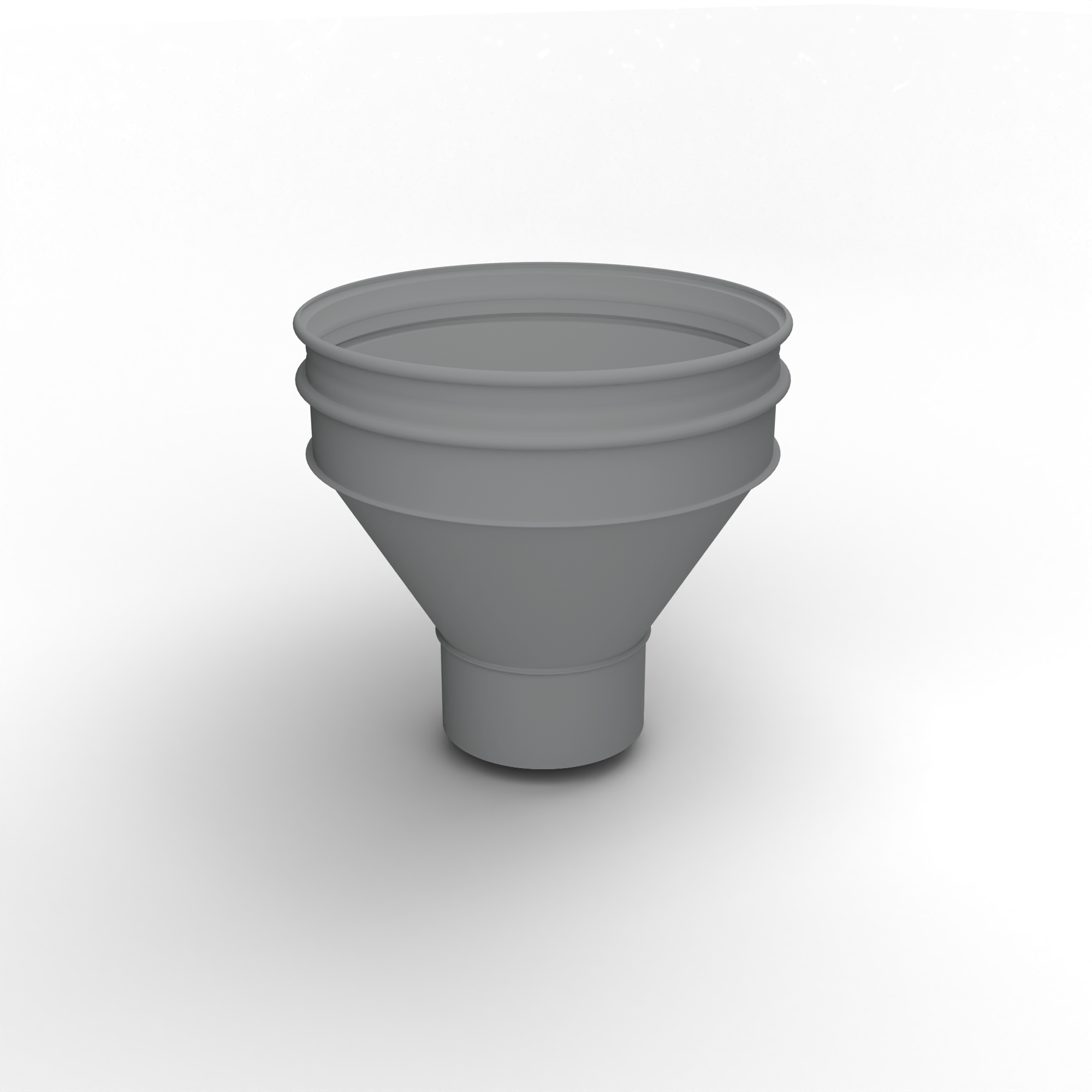 Воронка водосточная ф210х350мм (RAL 7004) водосборная, c порошковым покрытием