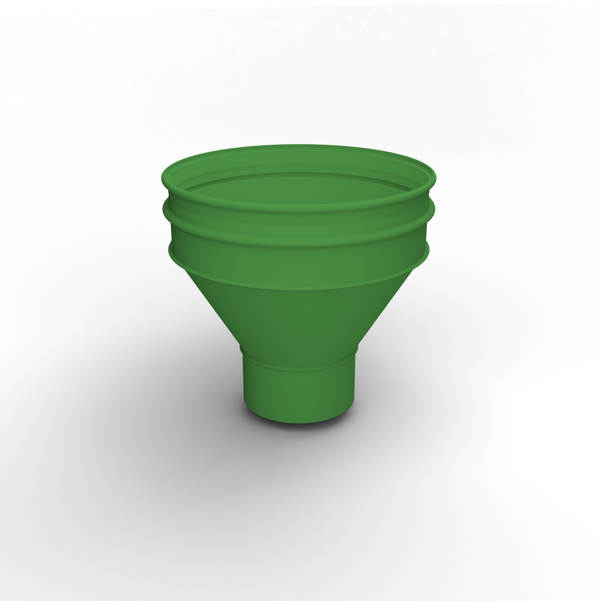 Воронка водосточная ф100х350мм (RAL 6018) водосборная, c порошковым покрытием