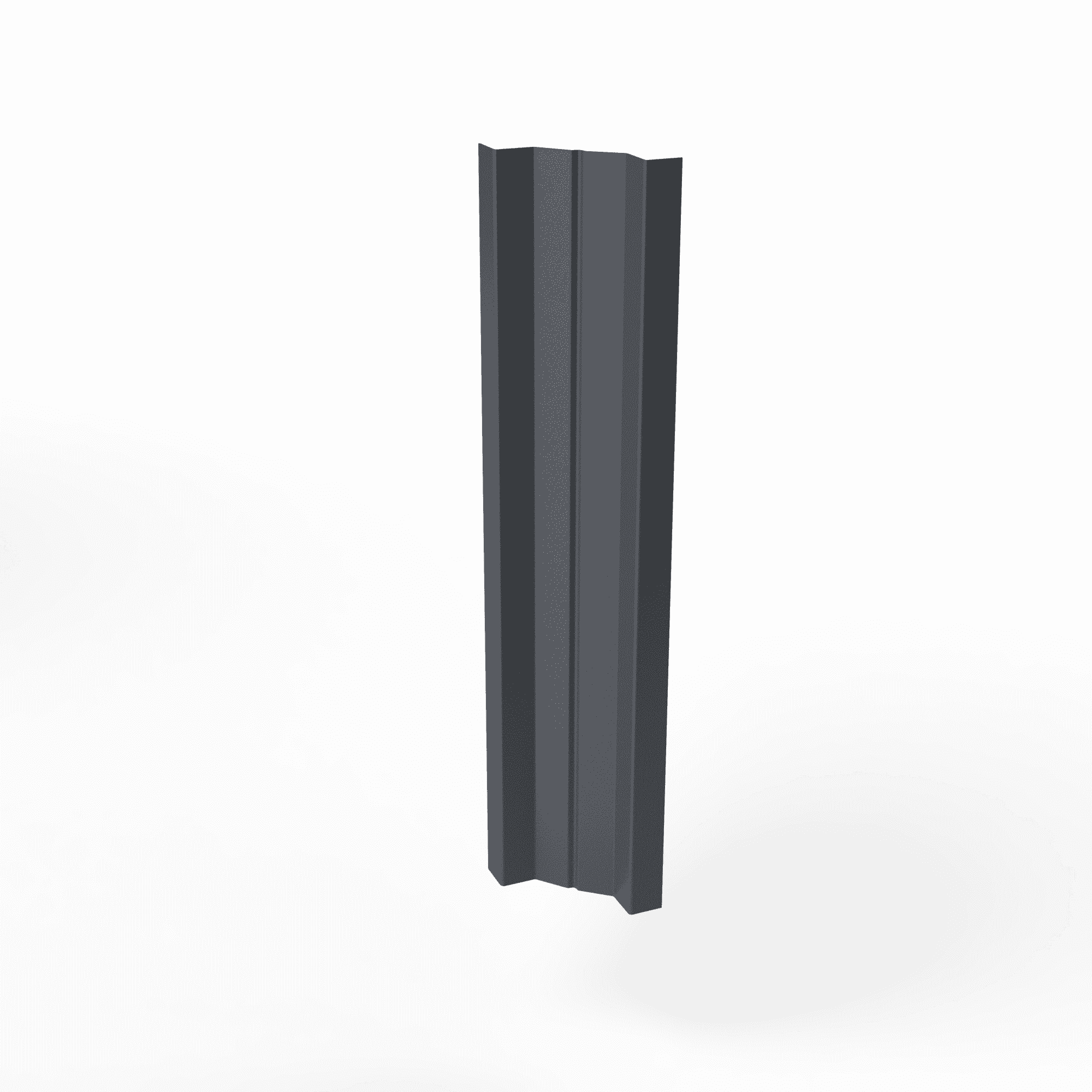 Штакетник оцинкованный с полимерным покрытием 0,4х100мм M-образный прямой RAL 7024