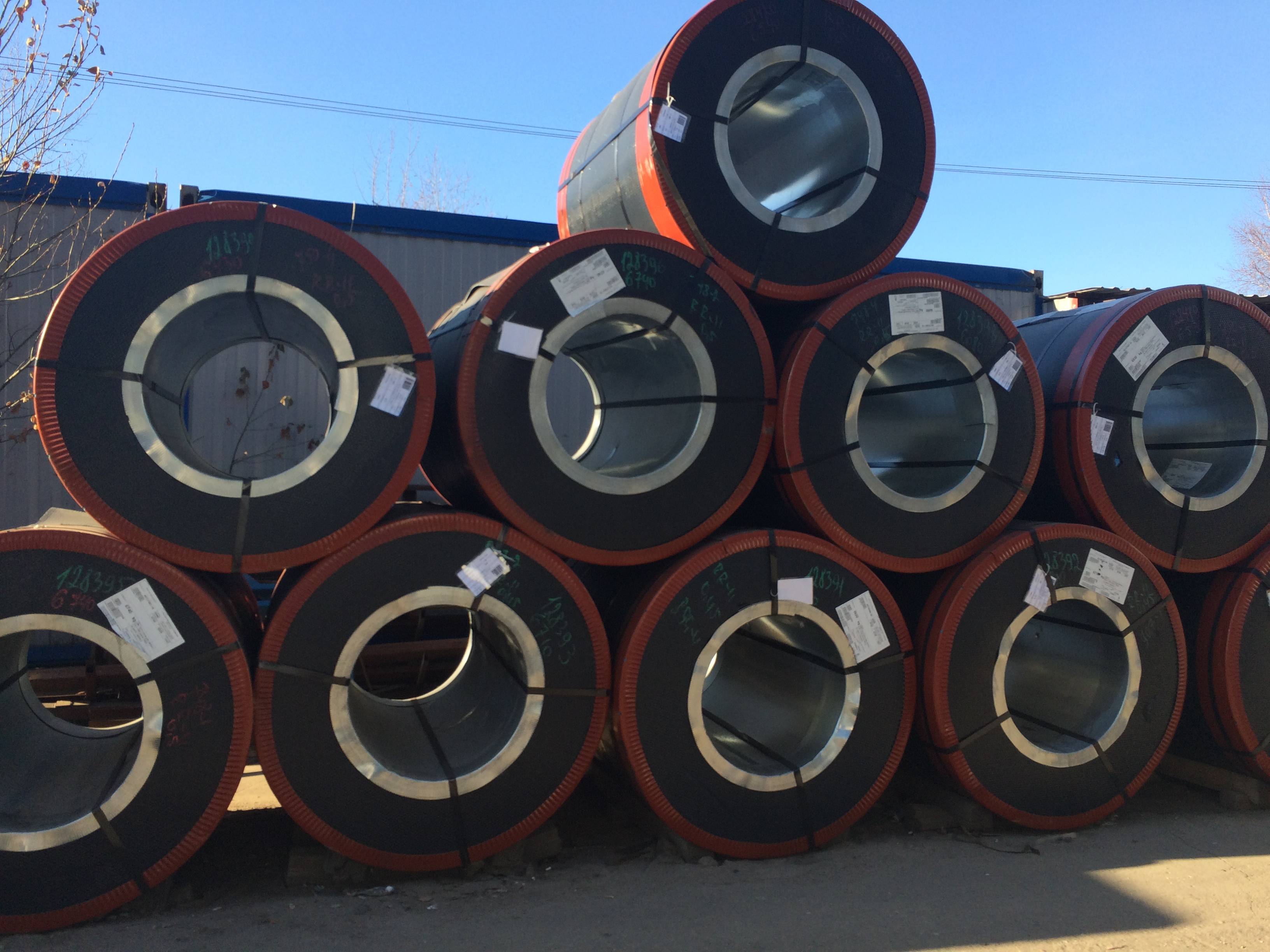 Рулон оцинкованный 0,45х1250мм (RAL 9017) с полимерным покрытием (полиэстер)