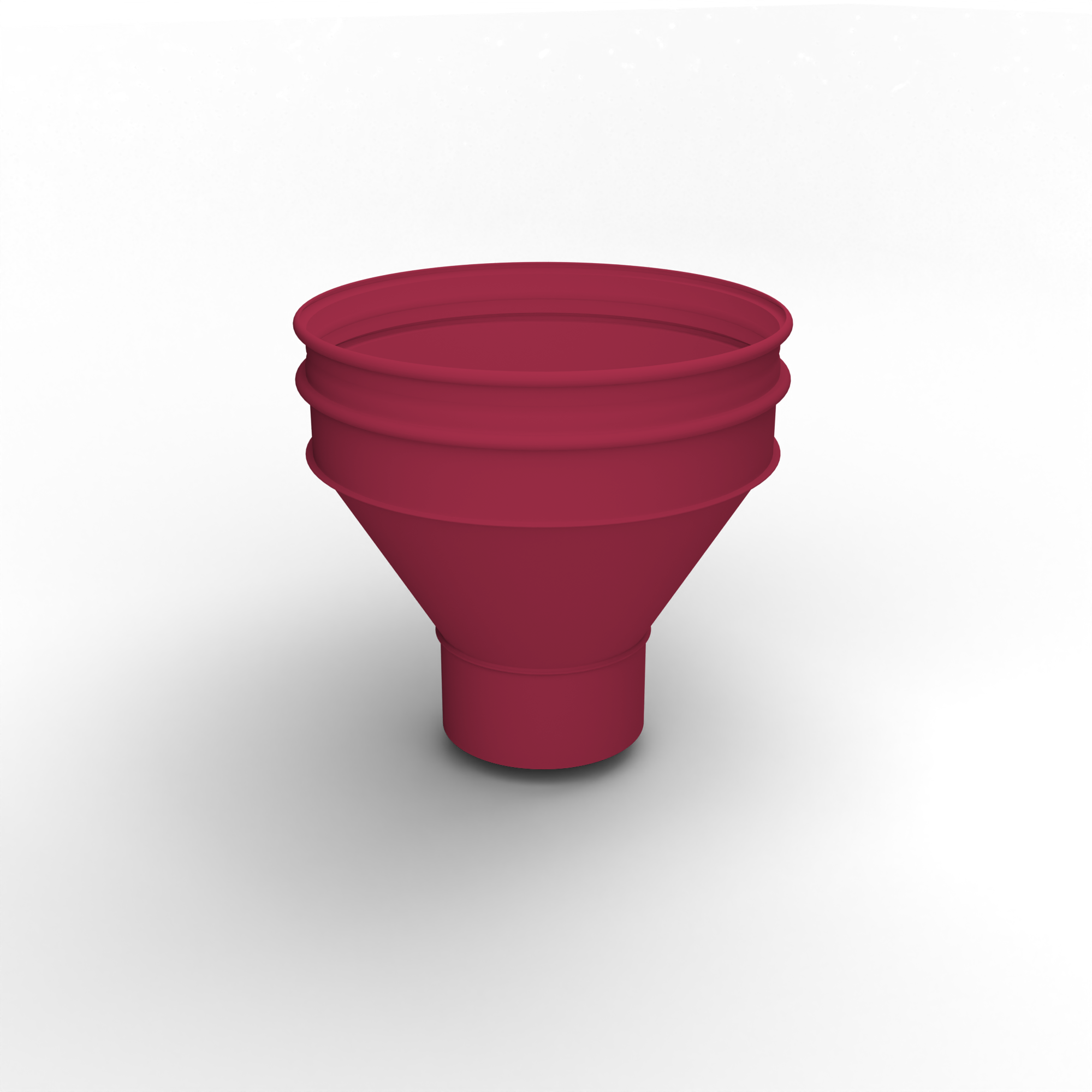 Воронка водосточная ф140х350мм (RAL 3027) водосборная, c порошковым покрытием