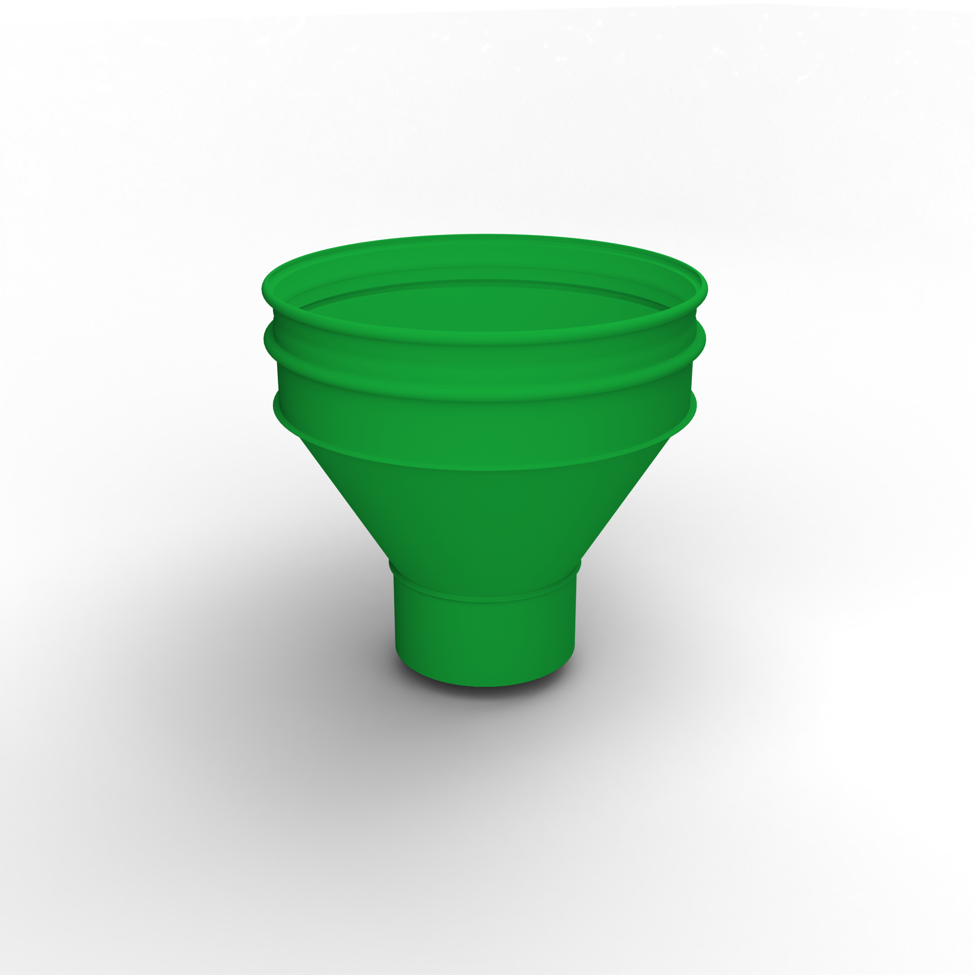 Воронка водосточная ф130х350мм (RAL 6038) водосборная, c порошковым покрытием