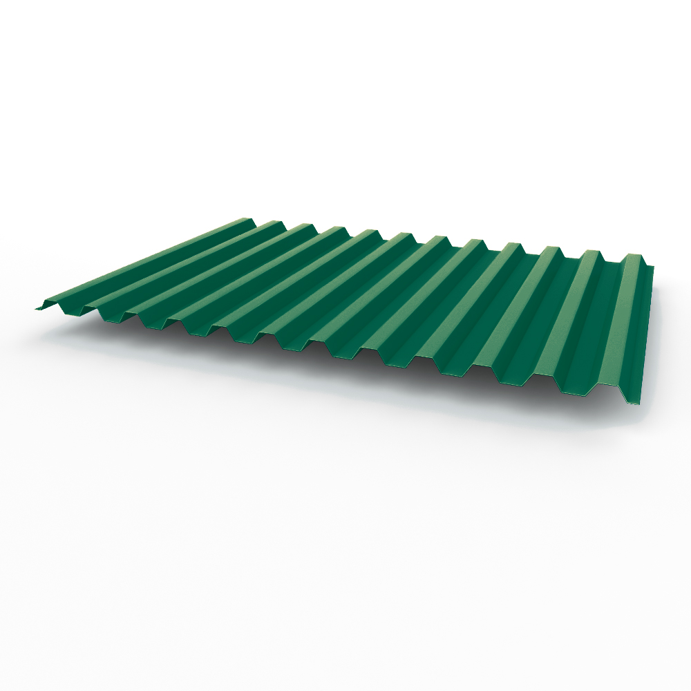 Профнастил С21 0,65х1051мм (RAL 6036) оцинкованный, с полимерным покрытием (полиэстер)