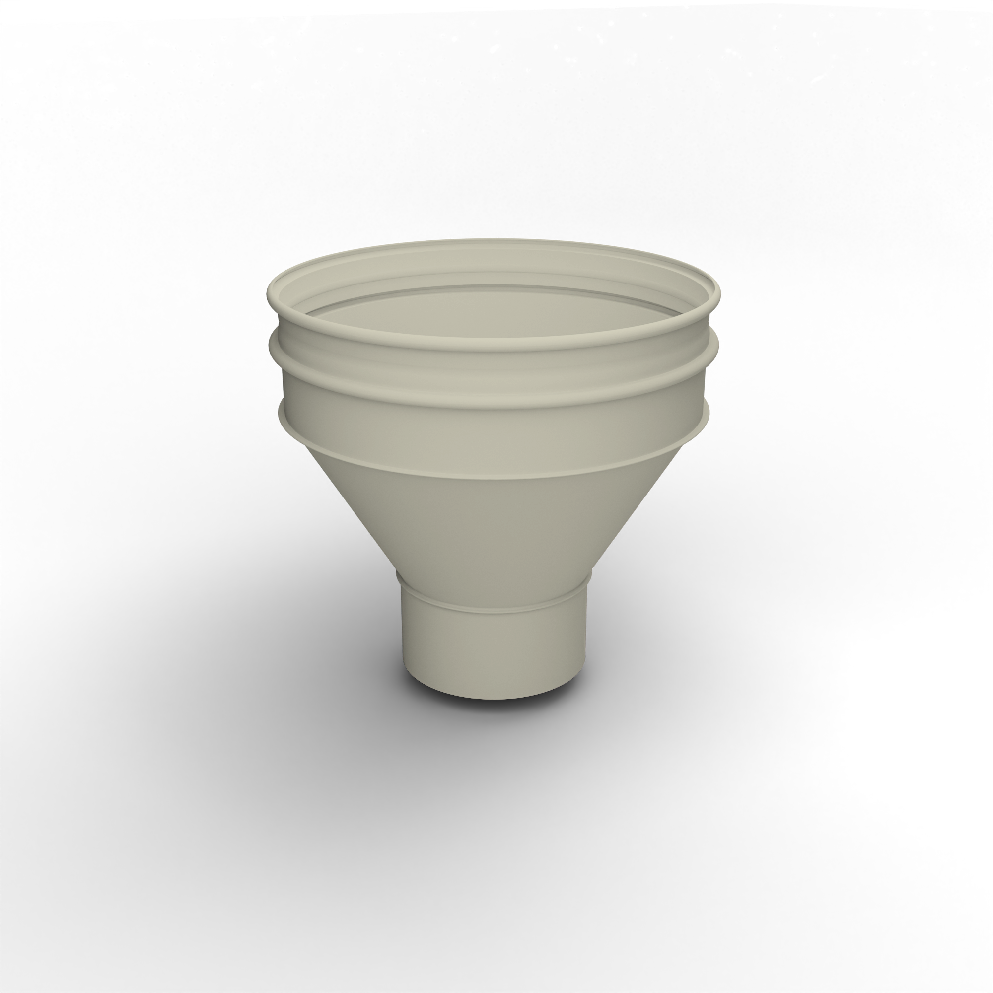 Воронка водосточная ф220х350мм (RAL 1013) водосборная, c порошковым покрытием