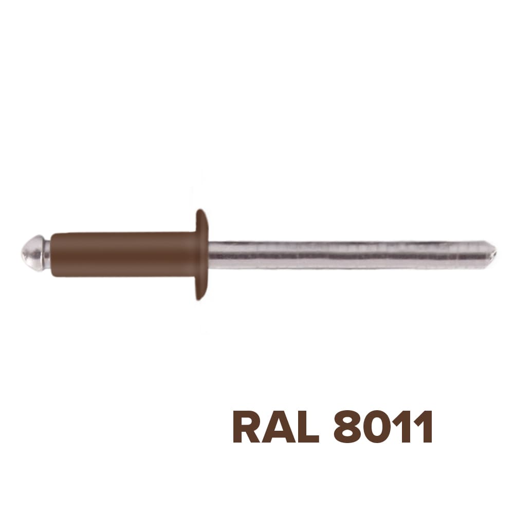 Заклепка 3.2x10 (RAL 8011) A2/A2 вытяжная