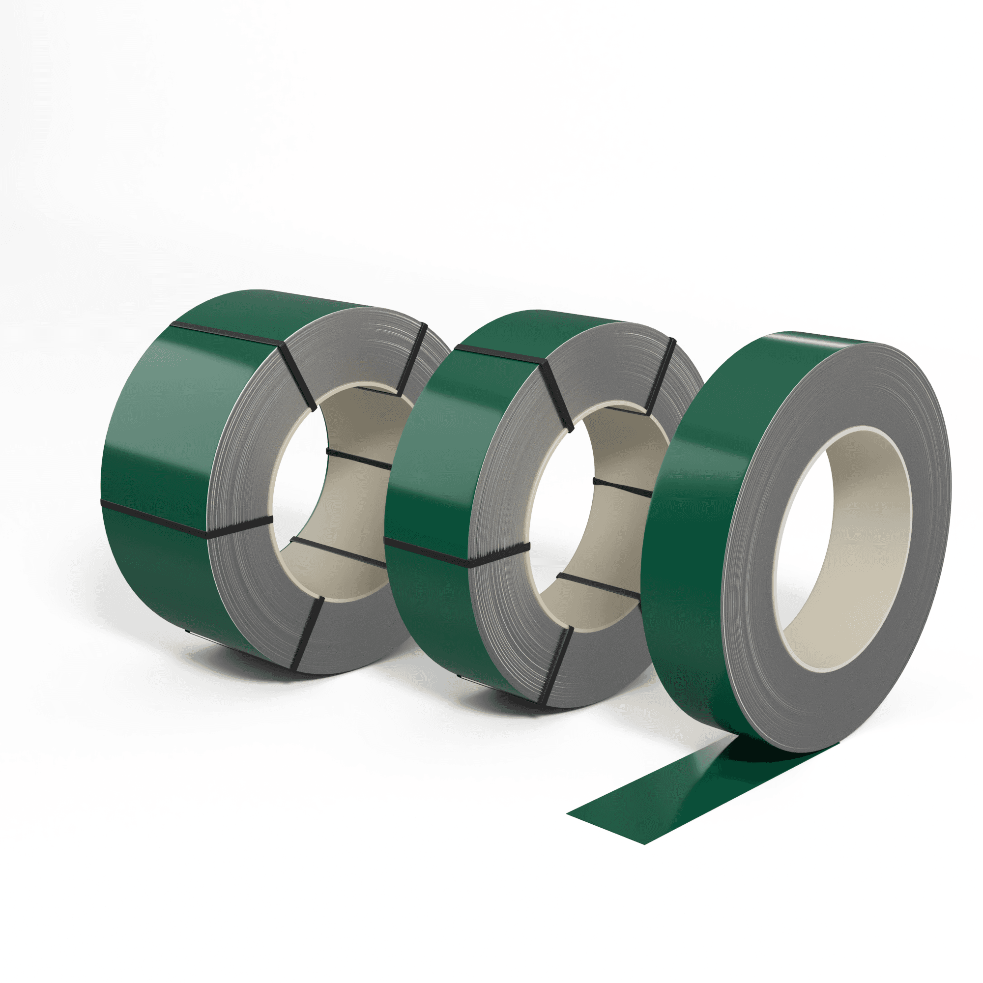 Лента оцинкованная (Штрипс) 0,55 мм (RAL 6016) с полимерным покрытием (полиэстер)